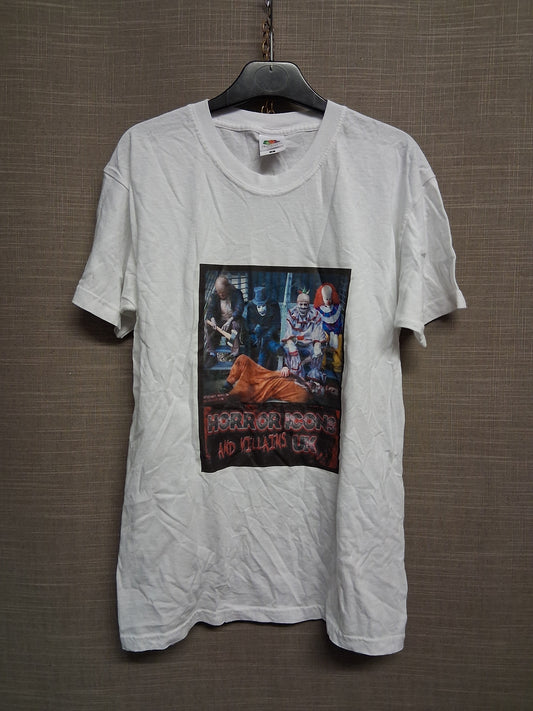 Fruit of the Loom Halloween Theme Horror Icons Size S Age 13-15 Years
