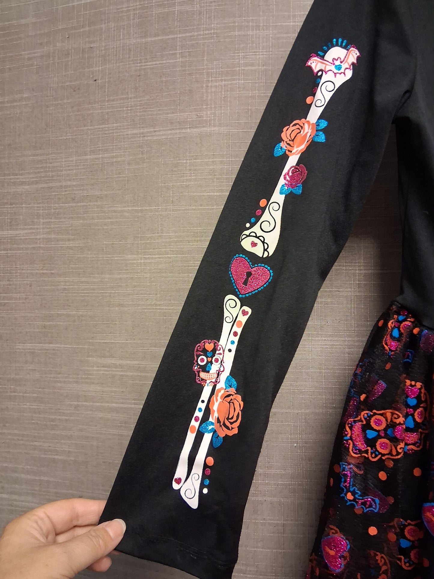 Matalan Girls Halloween Costume Day of the Dead With Headband Age 11-12 Years