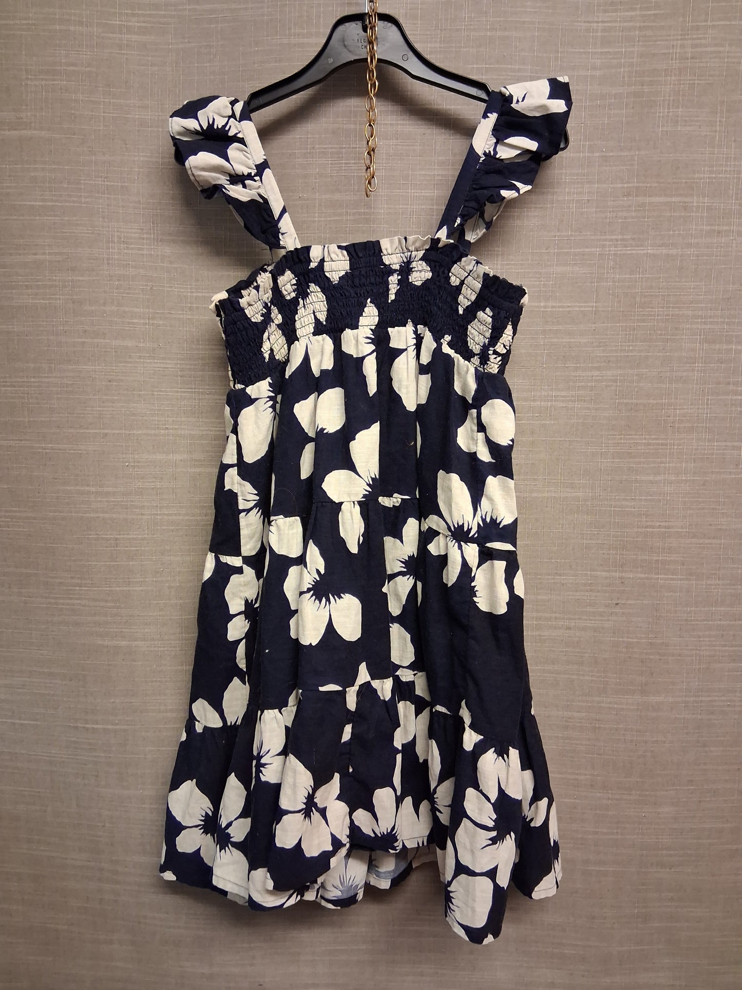 Marks and Spencer Black Floral Tiered Summer Dress Age 10-11 Years