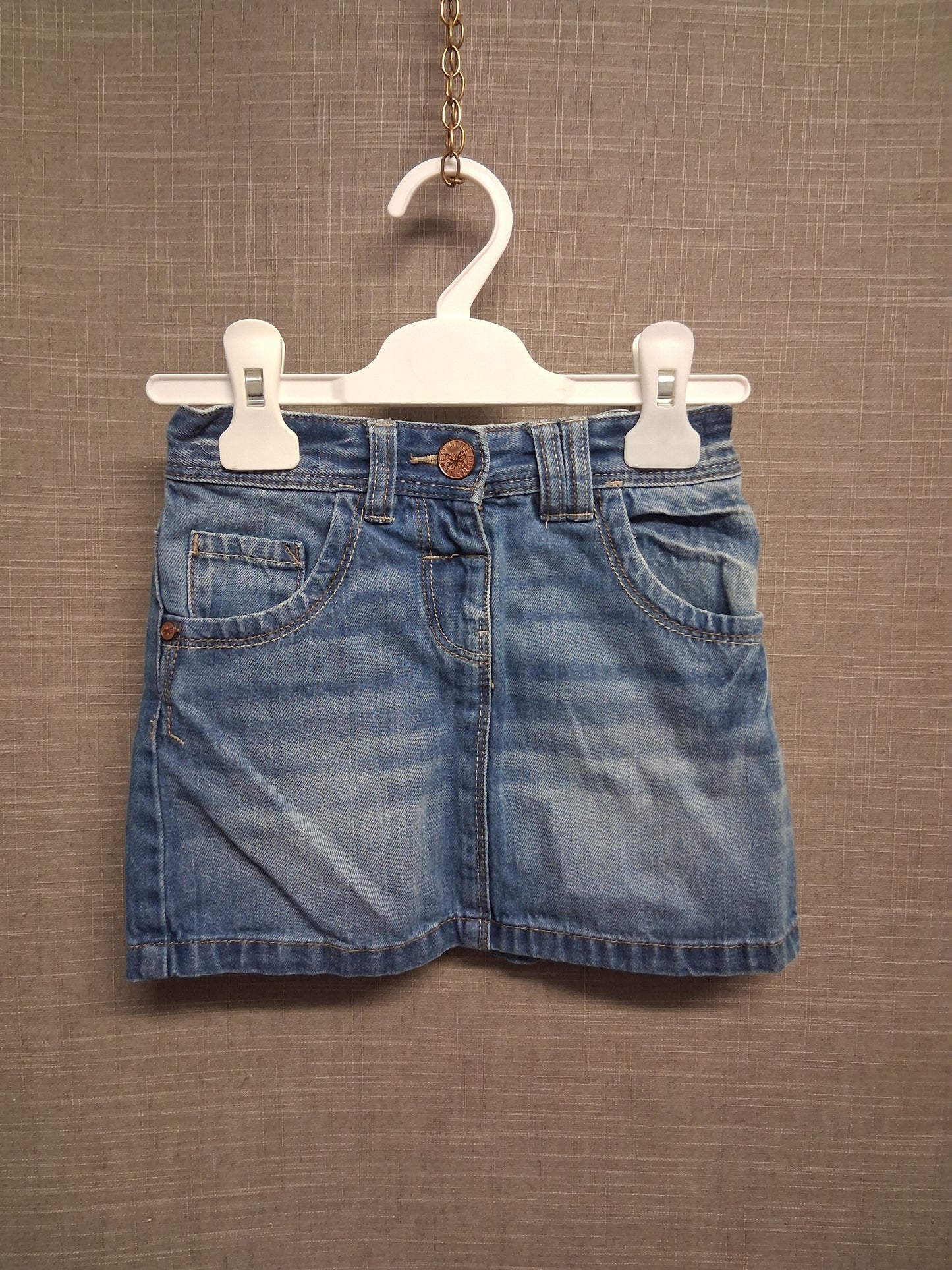 Next Girls Denim Skirt Blue Age 4-5 Years
