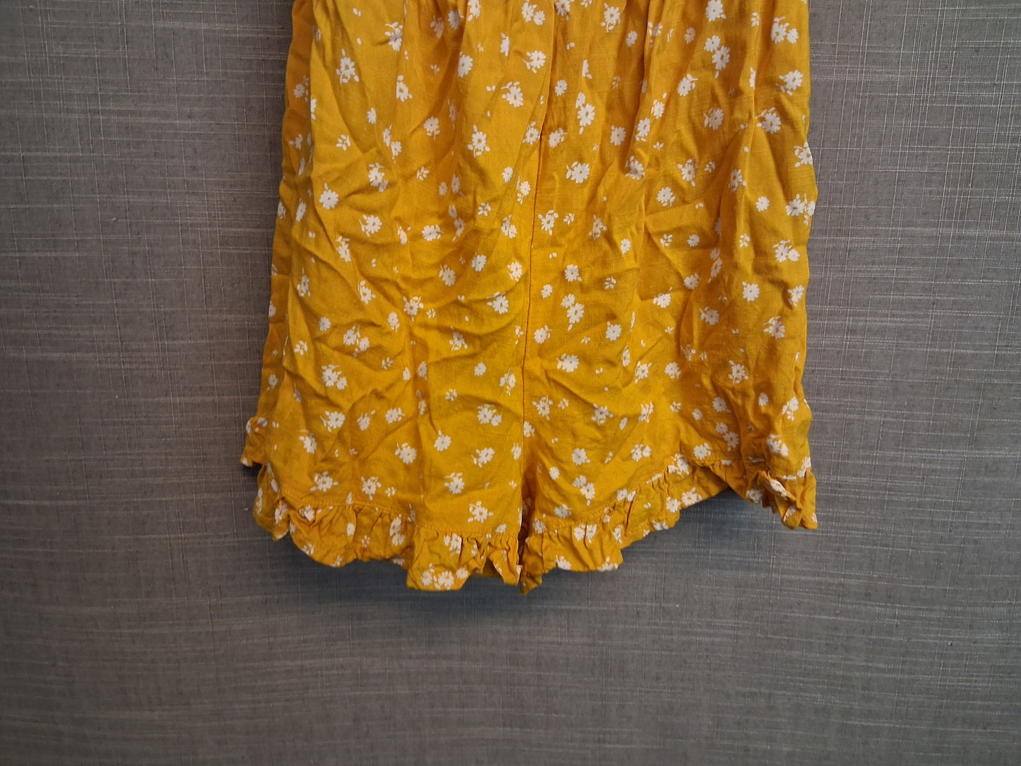 Matalan Yellow Floral Off the Shoulder Playsuit 10 Years