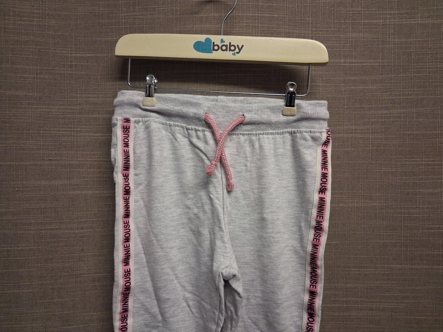 Disney Baby Minnie Mouse Girls Grey Jersey Joggers Age 2-3 Years New