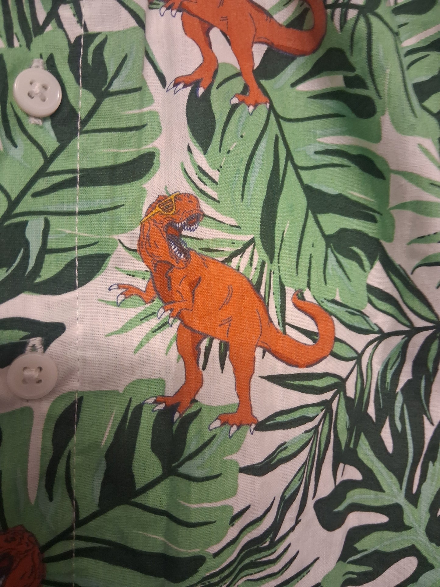Primark Boys Short Sleeve Dinosaur Shirt Age 7-8 Years New