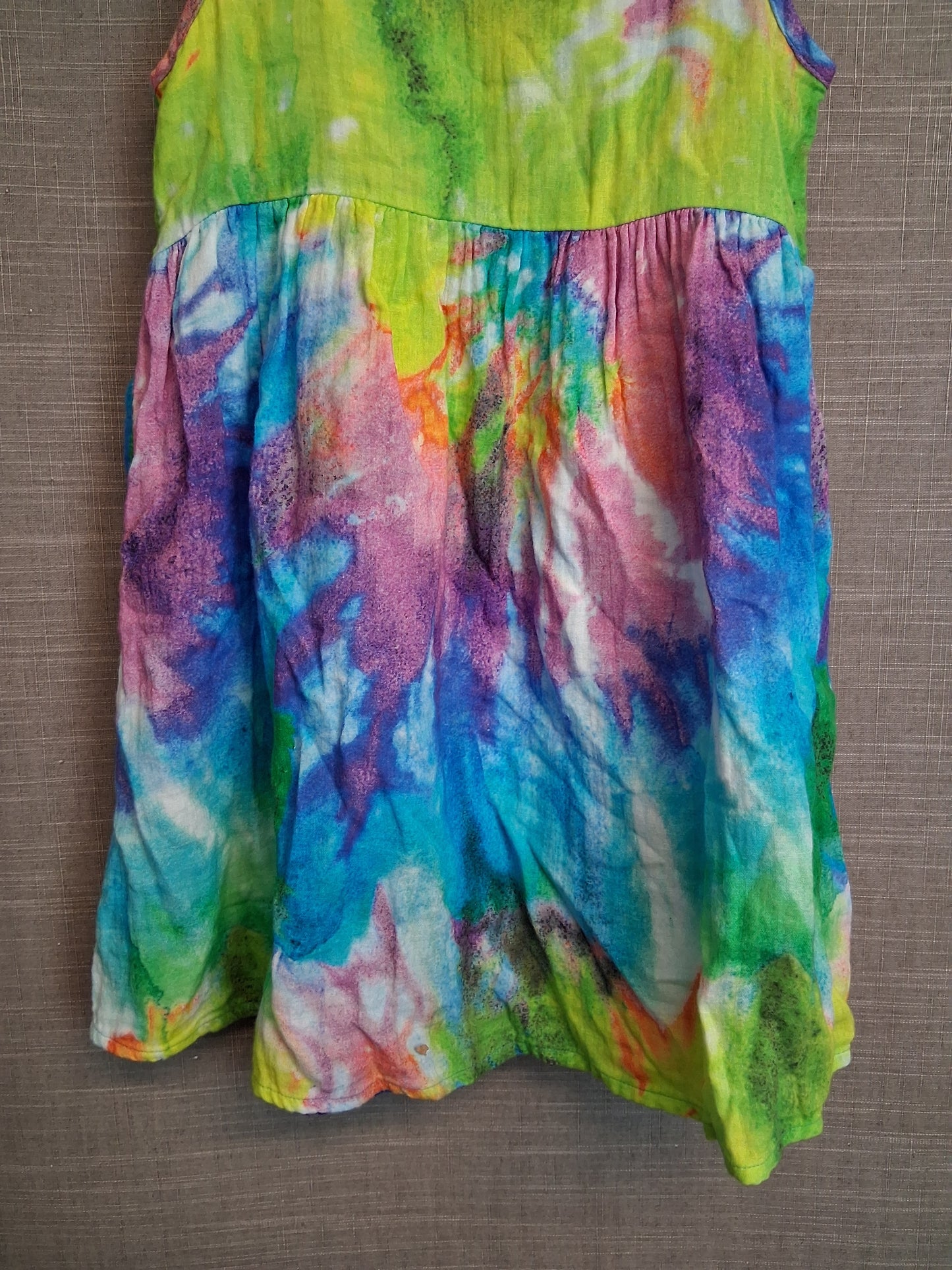 Next Girls Multicolour Tie Dye Sundress Age 7 Years