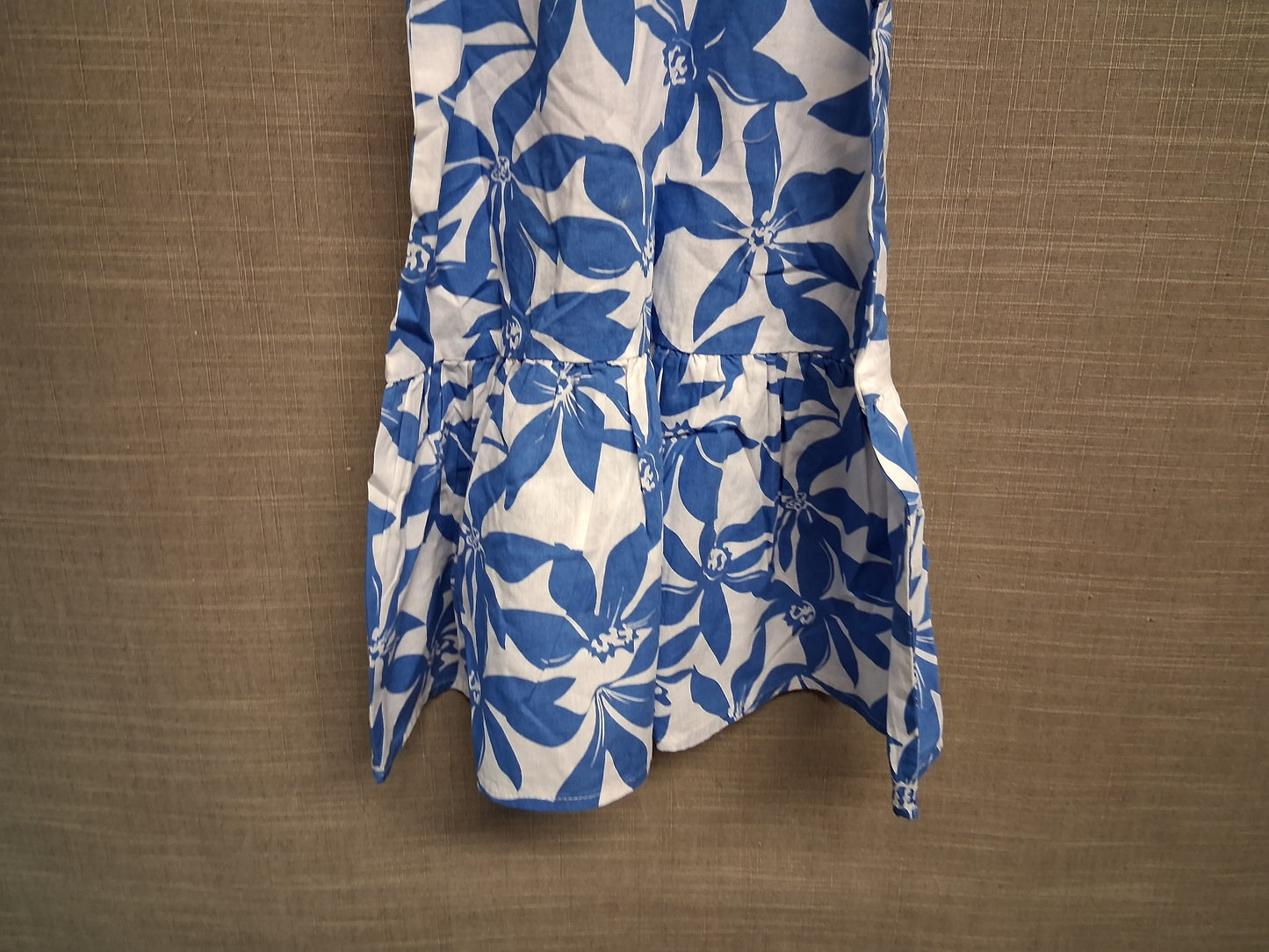 Pepco Baby Blue White Floral Dress Sleeveless Age 18-24 Months New