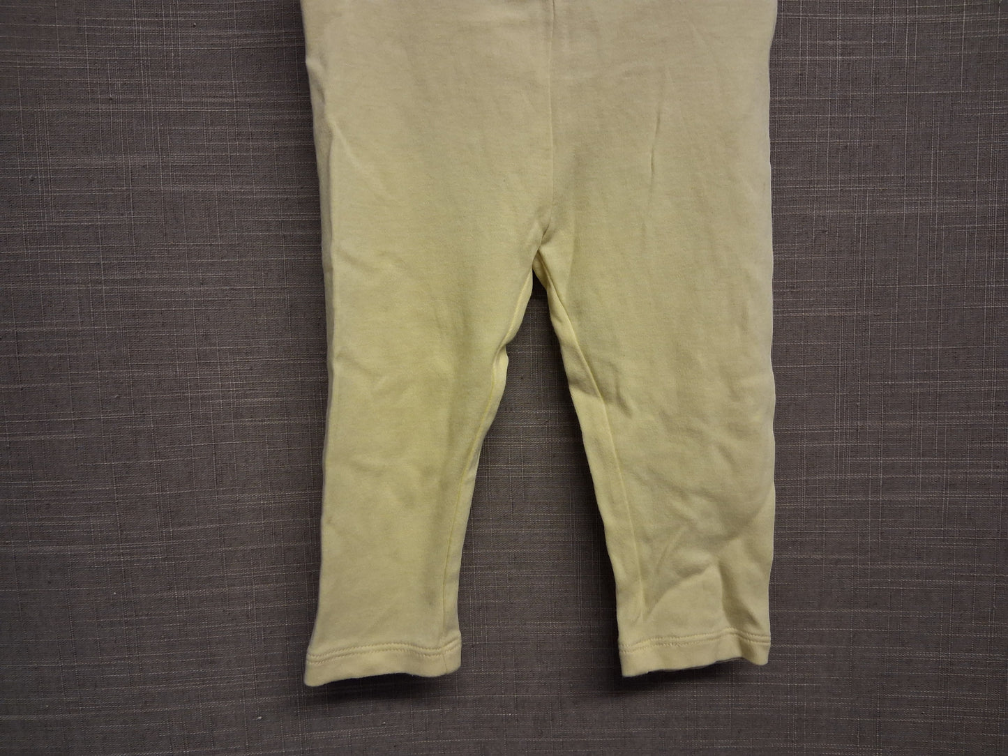 Next Girls Yellow Jersey 100% Cotton Leggings Age 9-12 Months