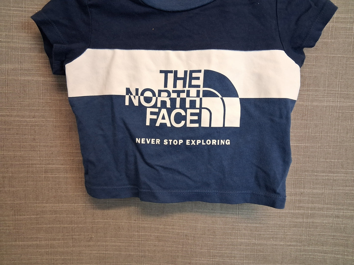The North Face Boys Blue T-Shirt Short Sleeve Age 0-3 Months