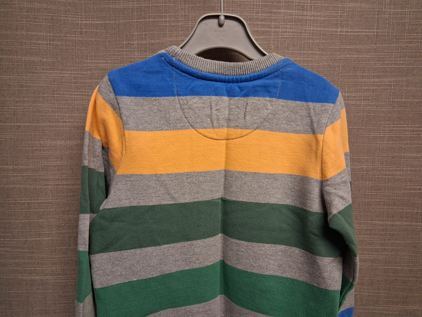 Nutmeg Multicolour Striped Long Sleeve Sweater With Pockets Age 3-4 Years