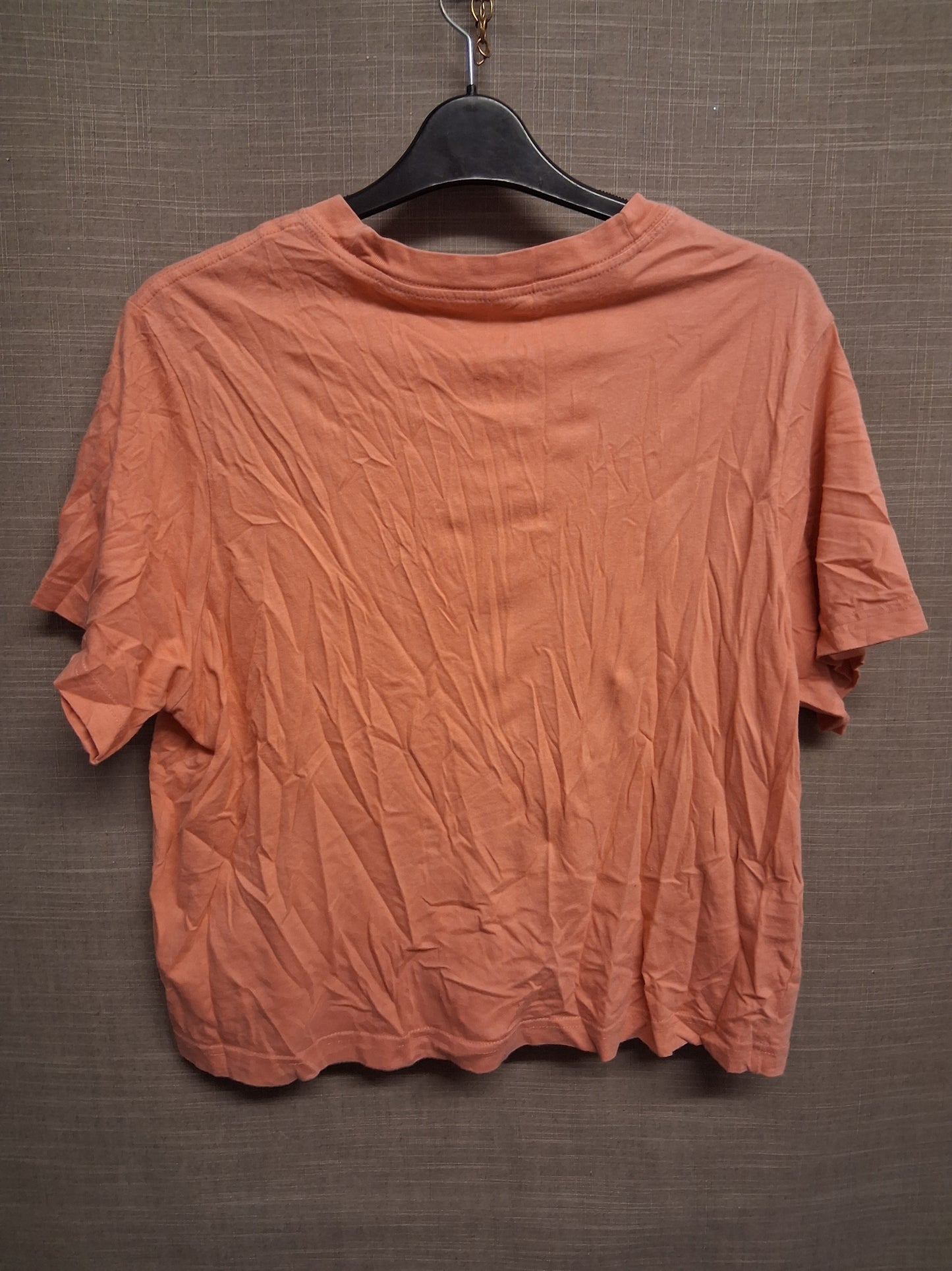Nike Girls Peachy Pink Loose Fit Short Sleeve Cropped T-Shirt Age 15-16 Years See Description