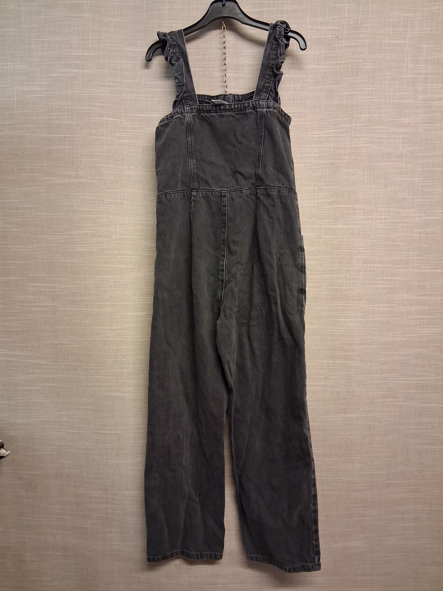Next Girls Black Denim Dungarees Age 11 Years