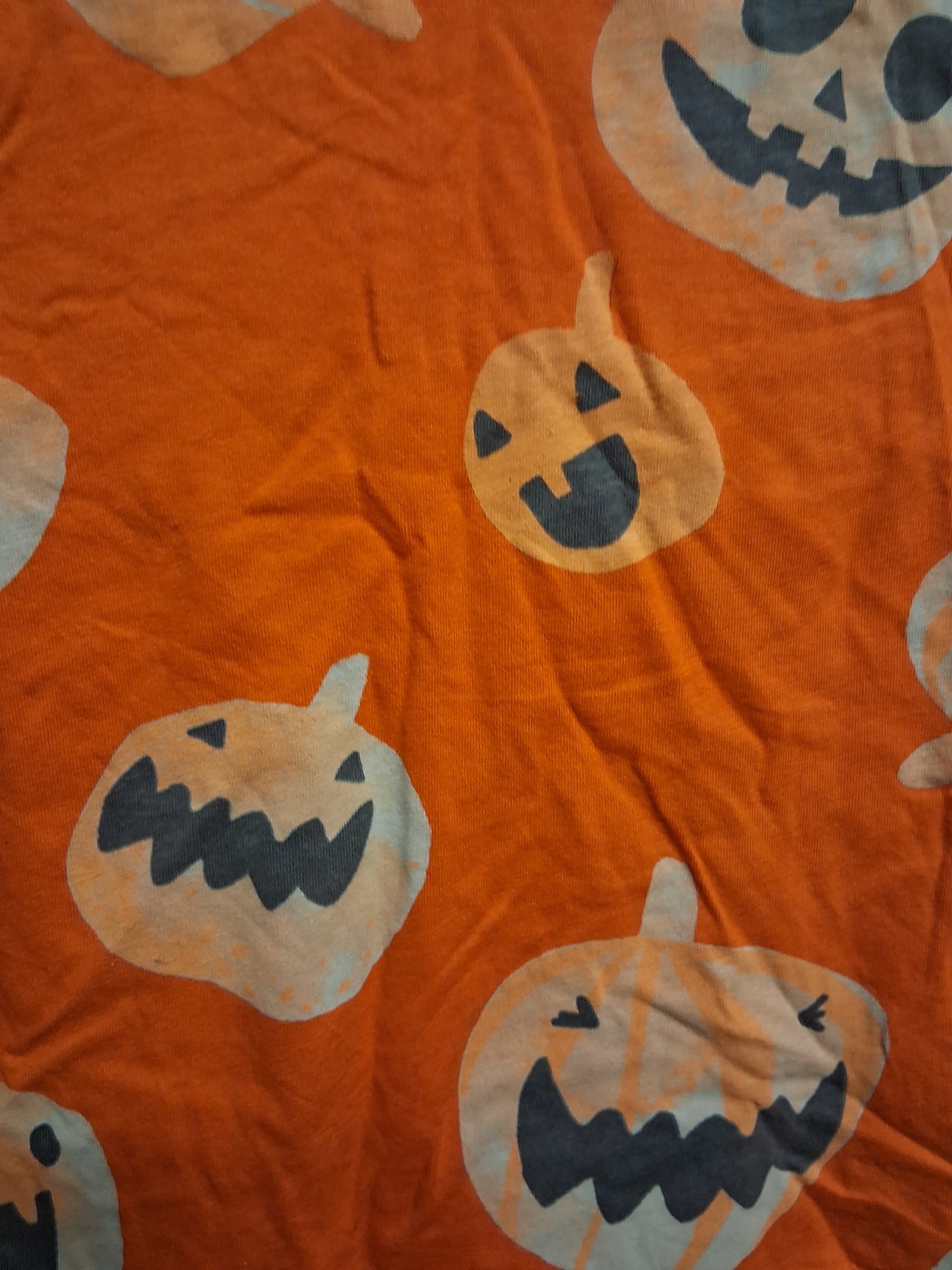 F&F Boys Halloween Orange Pumpkin Long Sleeve T-Shirt Age 18-24 Months