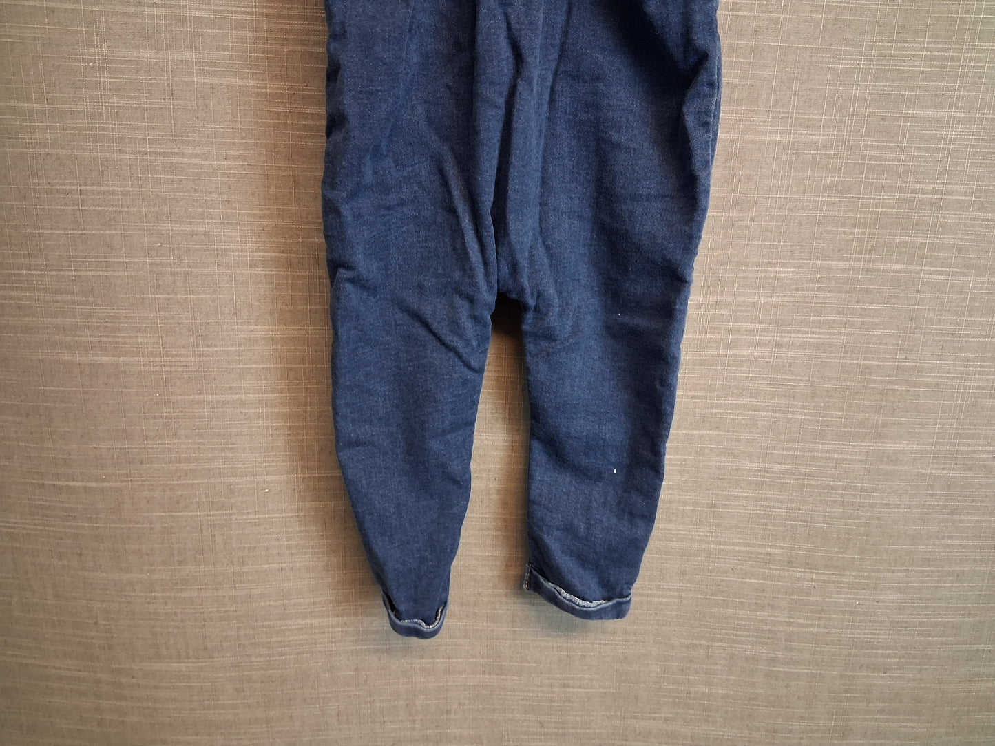 Next Boys Blue Dungarees Denim Lined Age 12-18 Months