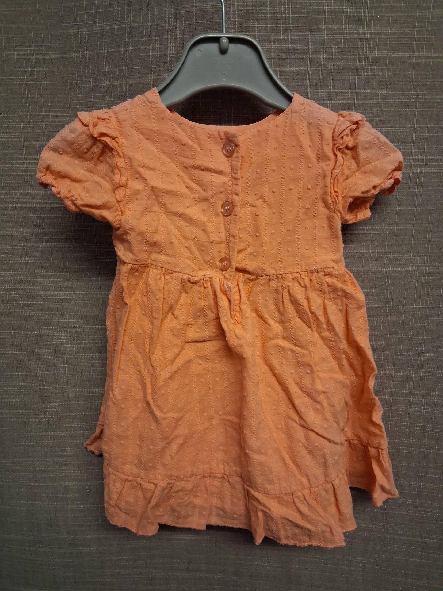 Nutmeg Girls Orange Summer Dress Age 6-9 Months