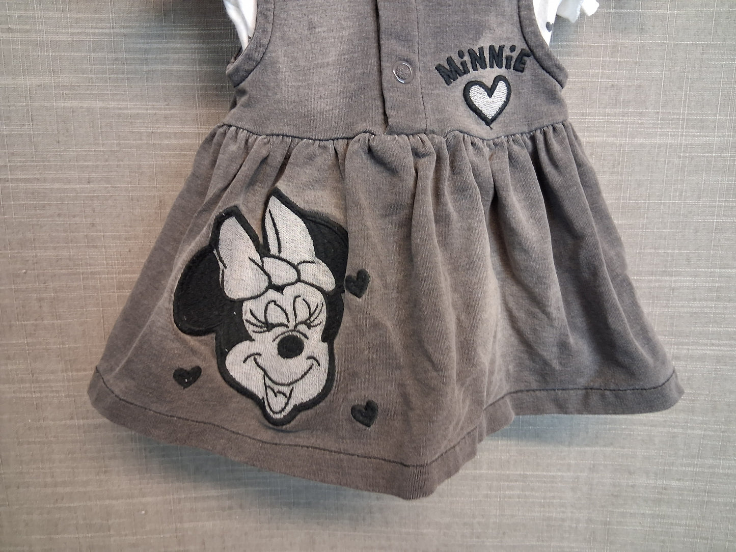 Disney Girls Minnie Mouse 2 Piece Dress and Top Outfit Age Tiny Baby