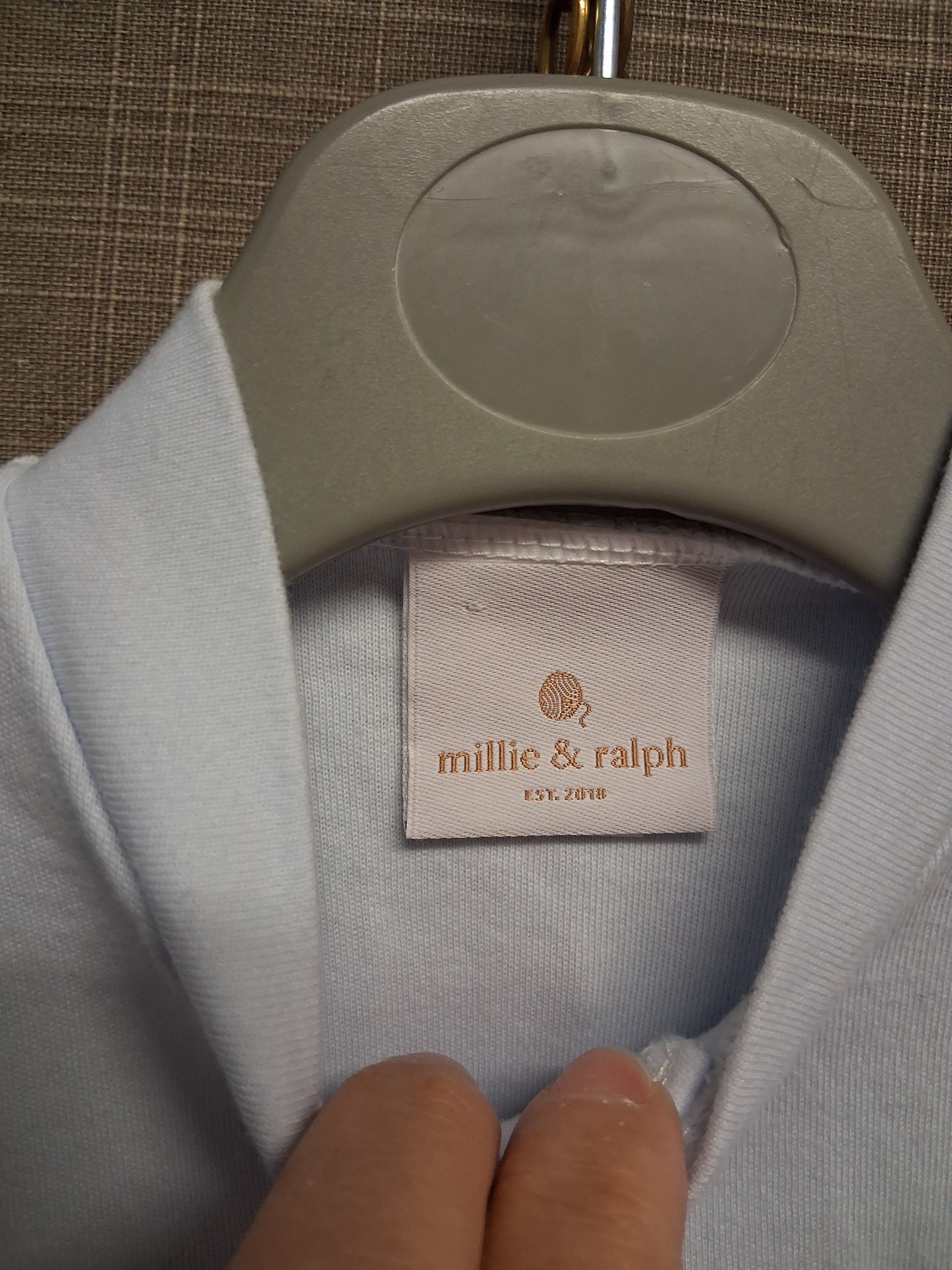 Millie & Ralph Baby Boys Blue Sleepsuit All in One Age 0-3 Months