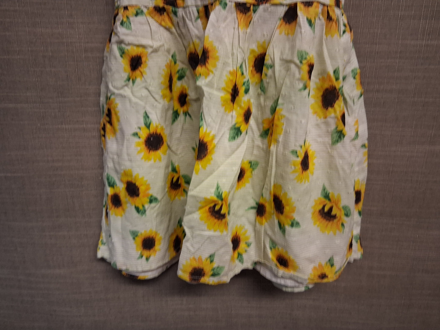 TU Girls Sunflower Print A Line Sleeveless Dress Age 2-3 Years