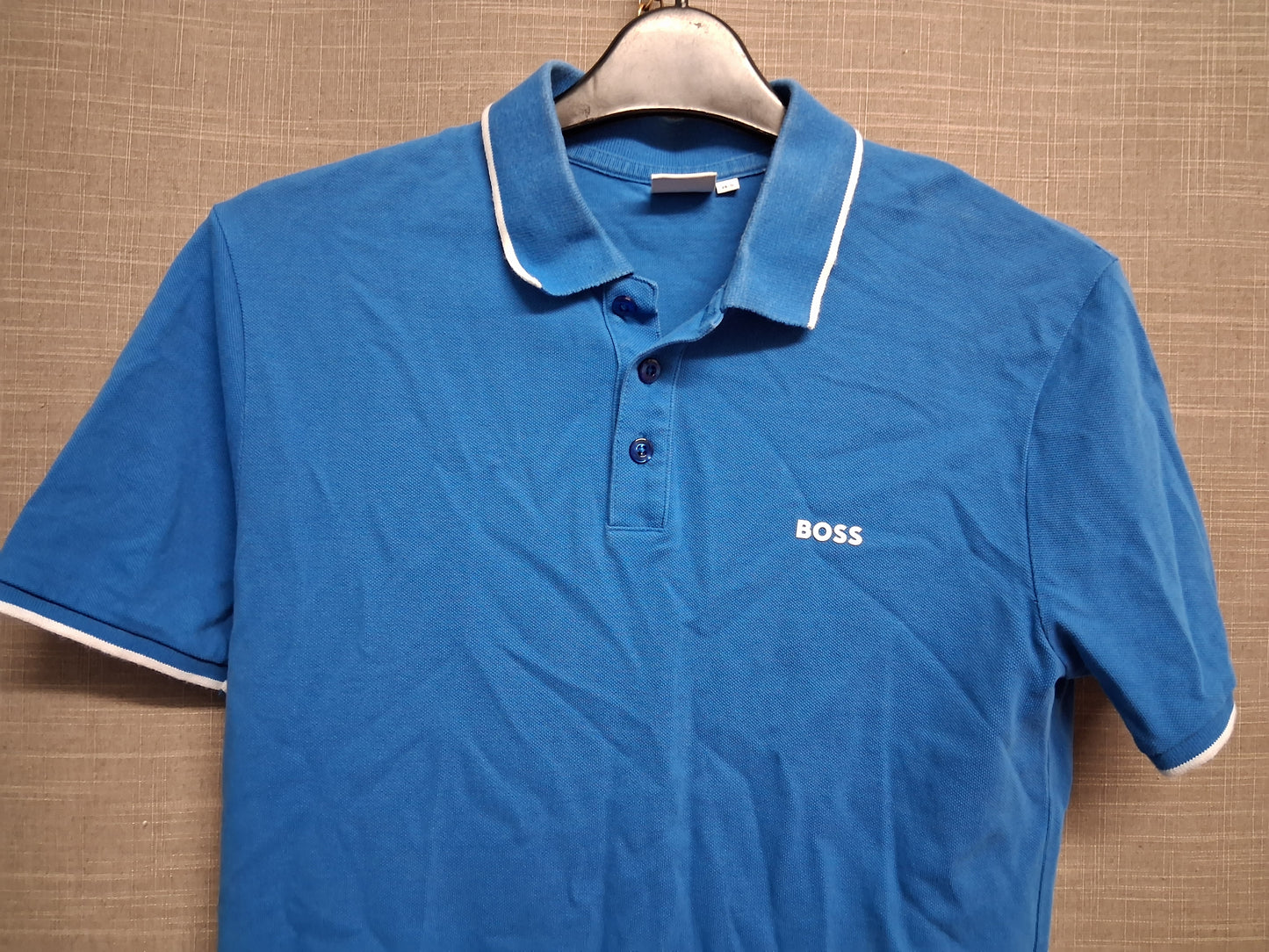 Boss Boys Blue Polo T-Shirt Short Sleeve Age 14 Years