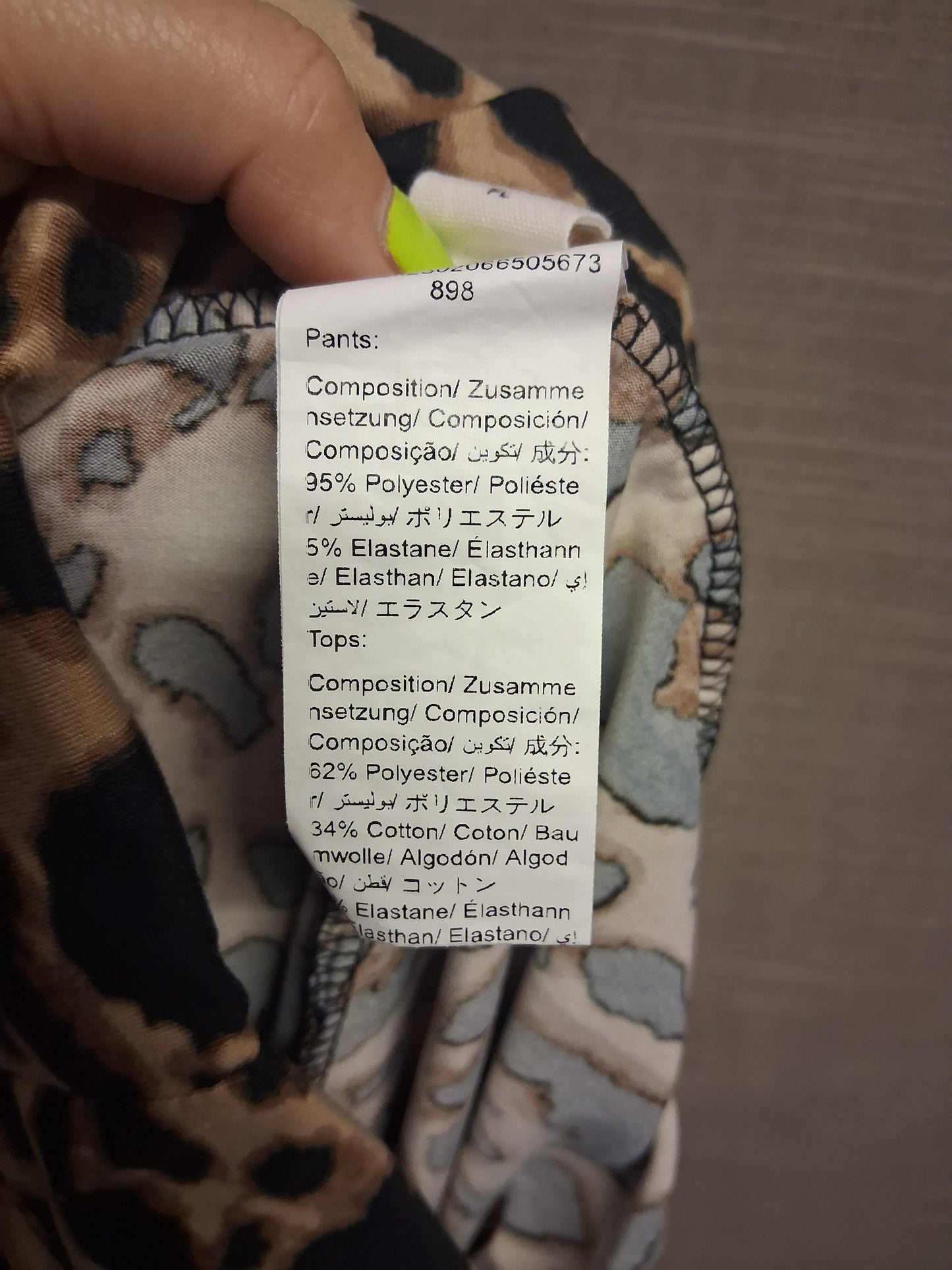 Shein Brown Beige Animal Print Cycle Legging Shorts Age 14 Years