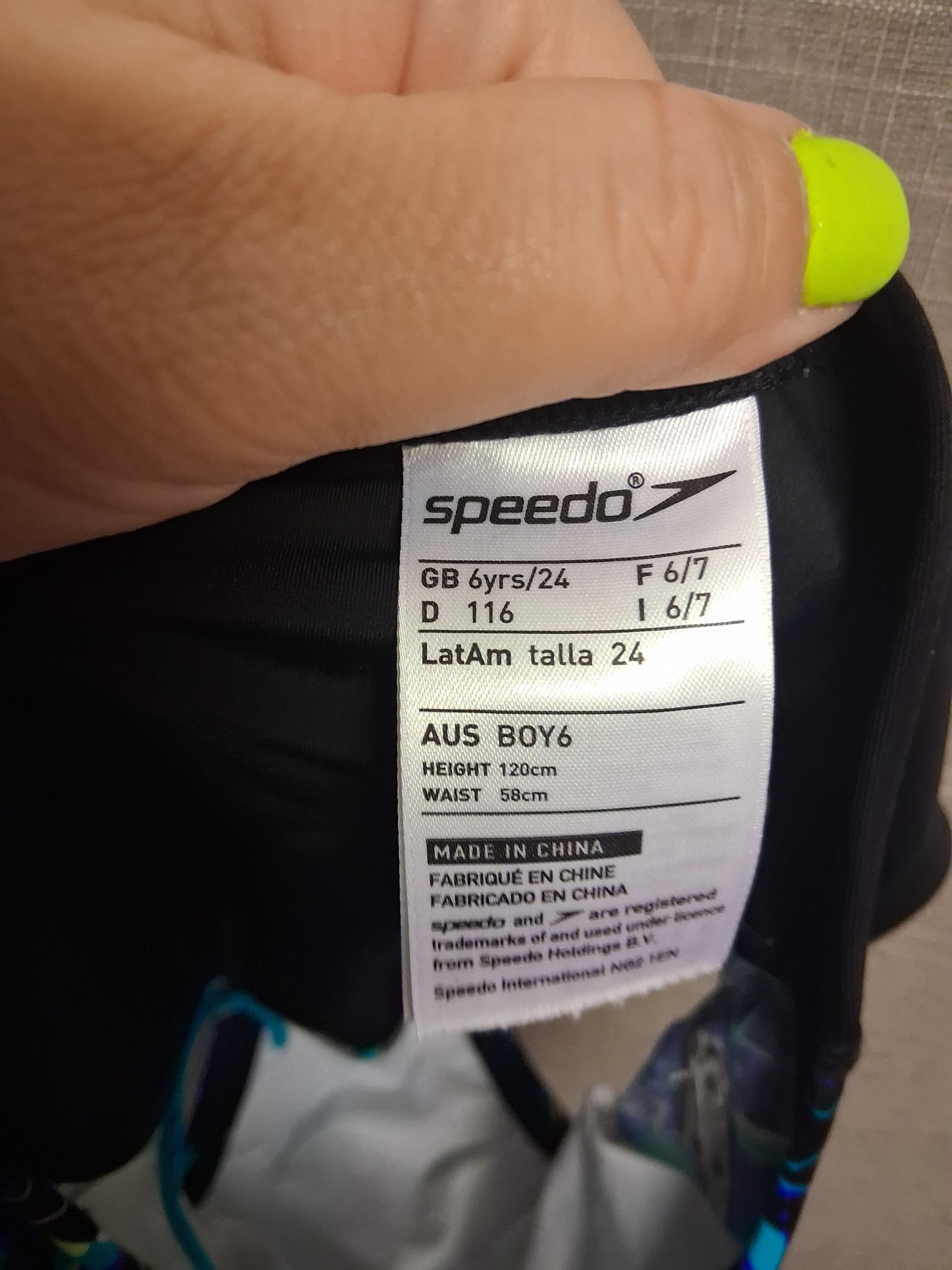 Speedos Boys Swiming Briefs Pants Multicolour Age 6-7 Years