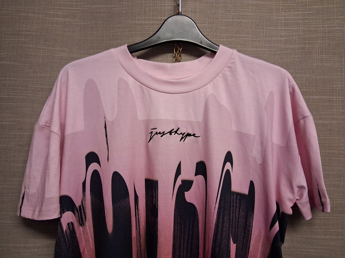 Hype Pink Black Short Sleeve T-Shirt Age 14 Years Brand New