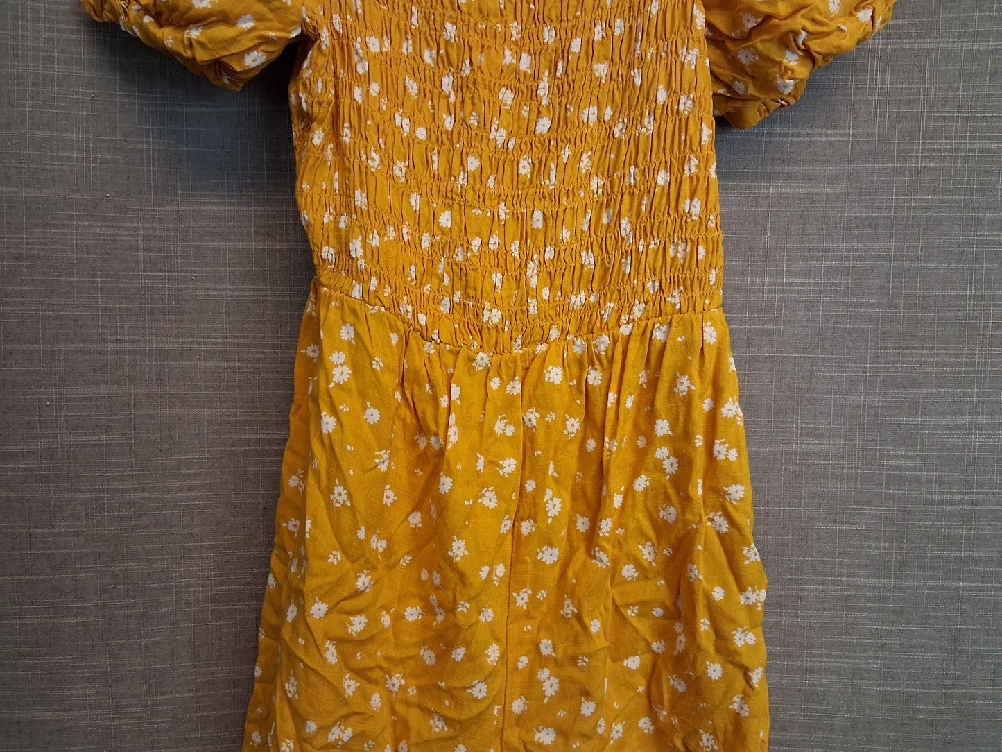 Matalan Yellow Floral Off the Shoulder Playsuit 10 Years