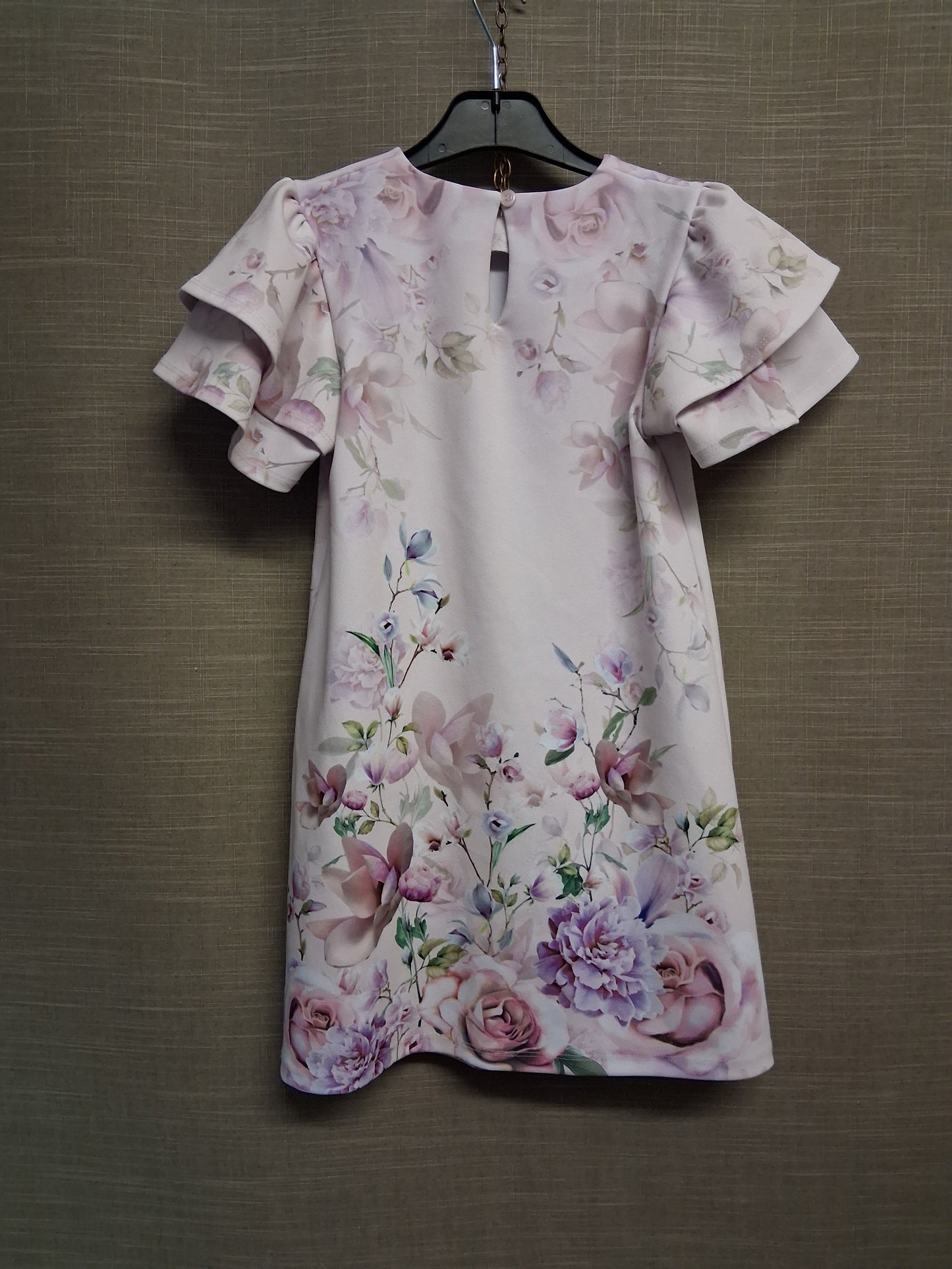 Next Girls Floral Pale Pink A Line Dress Age 8 Years