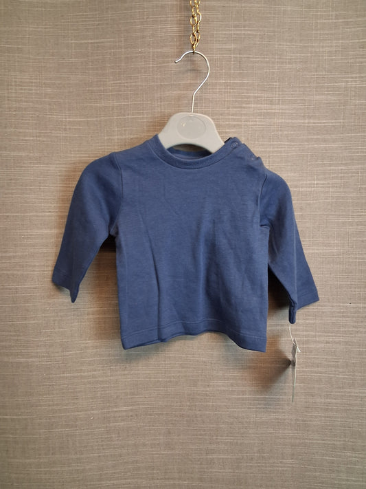 Disney Boys Long Sleeve Plain T-Shirt Age 0-3 Months New