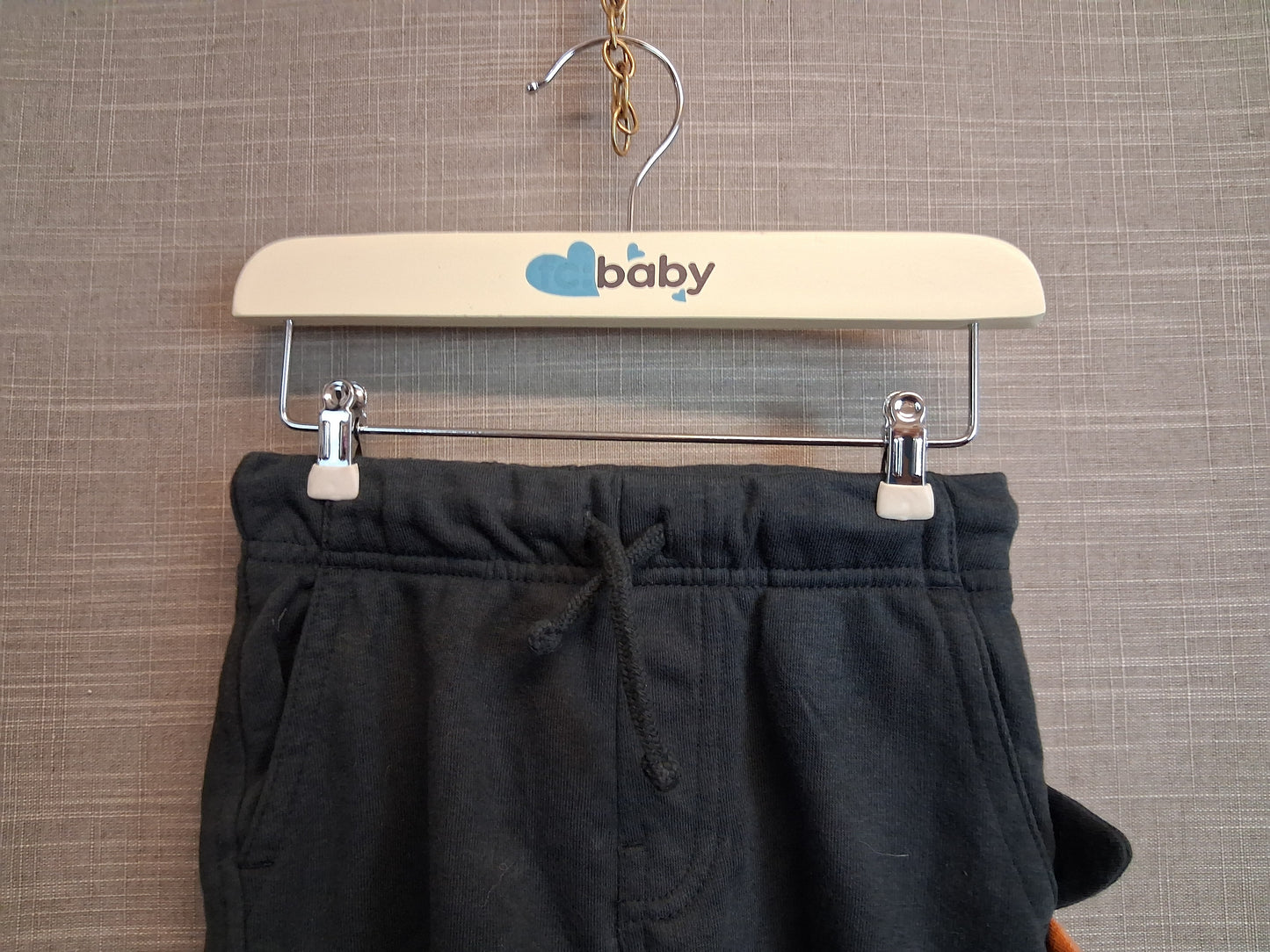 George Boys Dark Grey Jersey Shorts With Scales 18-24 Months