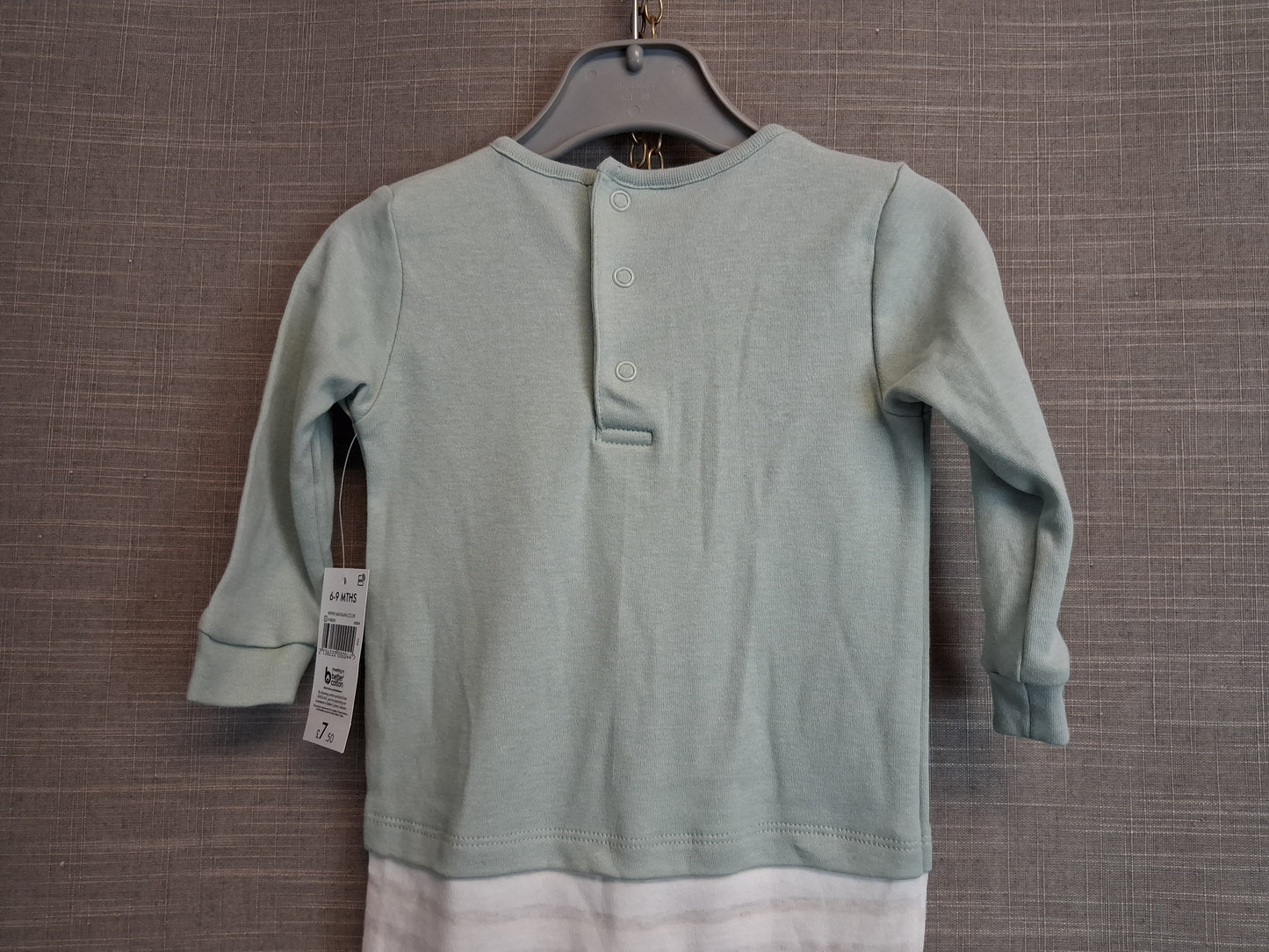 Matalan Boys One Piece Romper Sleepsuit Age 6-9 Month New