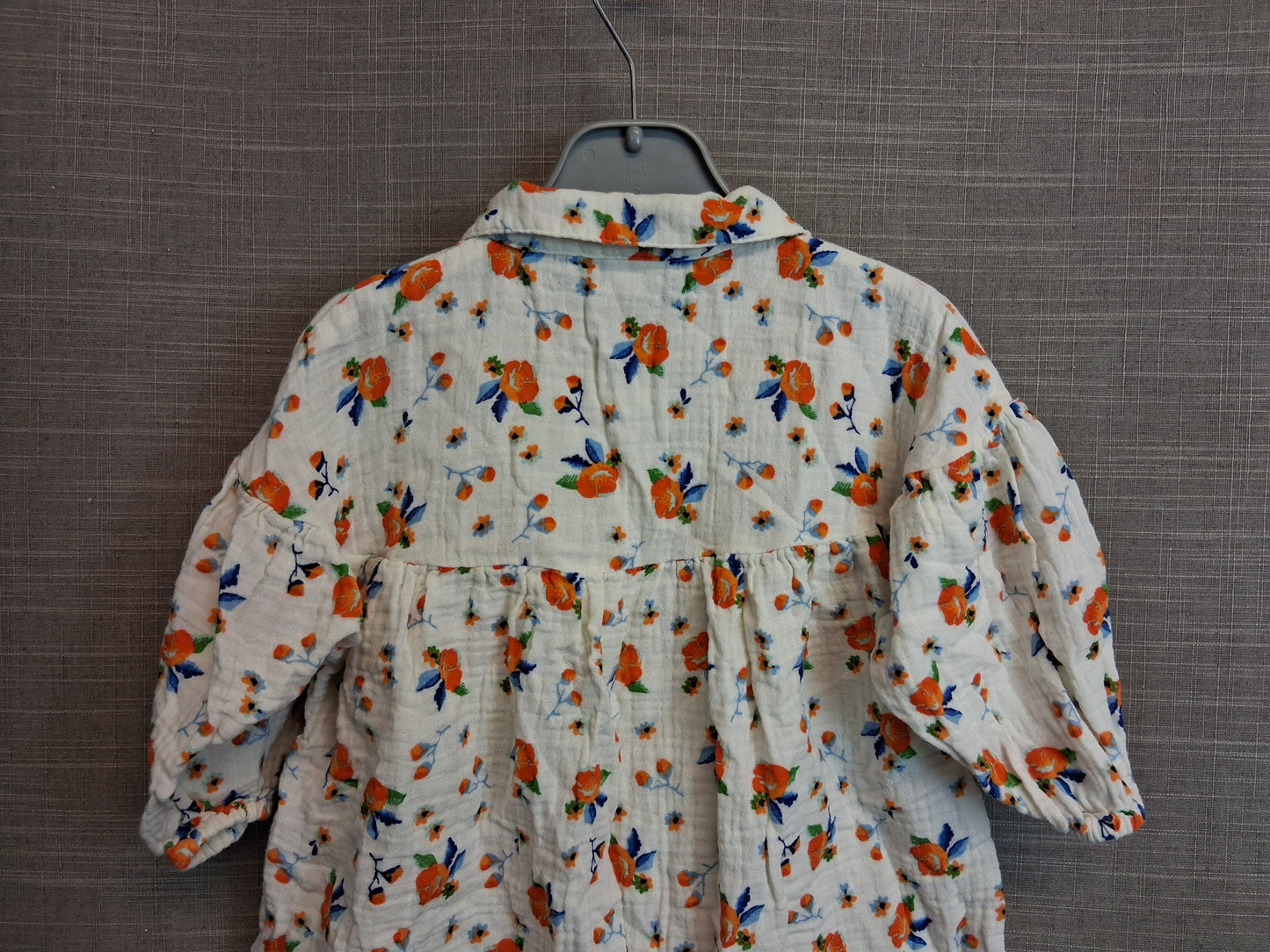 Next Girls Cream Floral Dress Age 12-18 Months