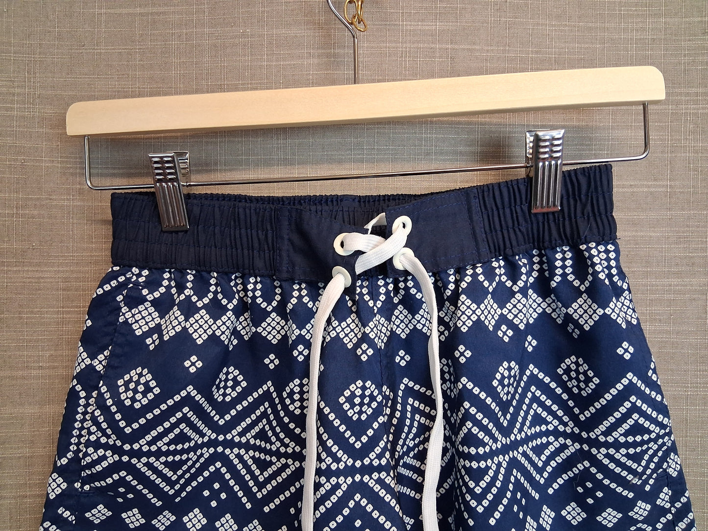 Girls Blue White Shorts Age 11-12 Years