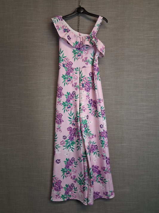 George Girls Pink Floral Jumpsuit Age 9-10 Years New