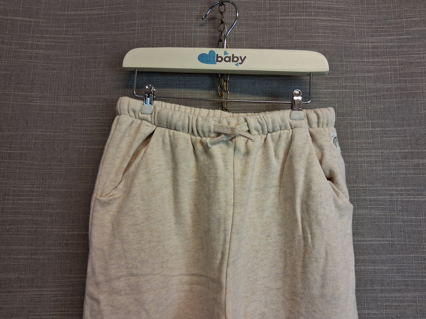 Next Girls Cream Jersey Joggers Age 5-6 Years