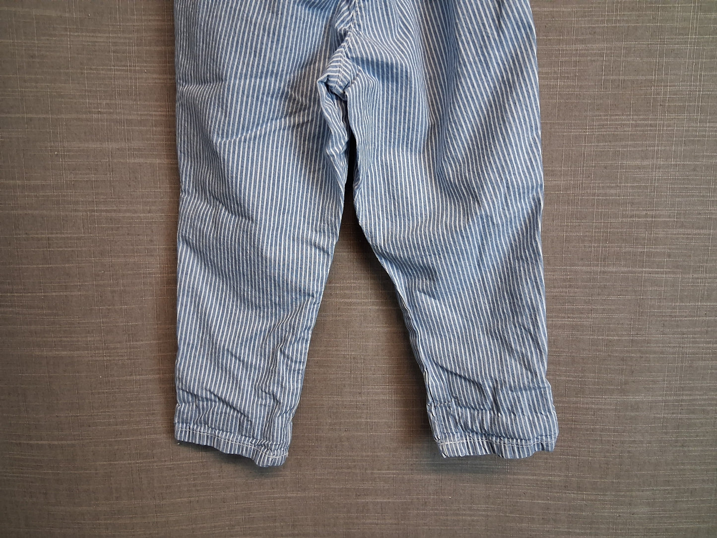 Next Girls Blue White Striped Trousers Age 3-4 Years