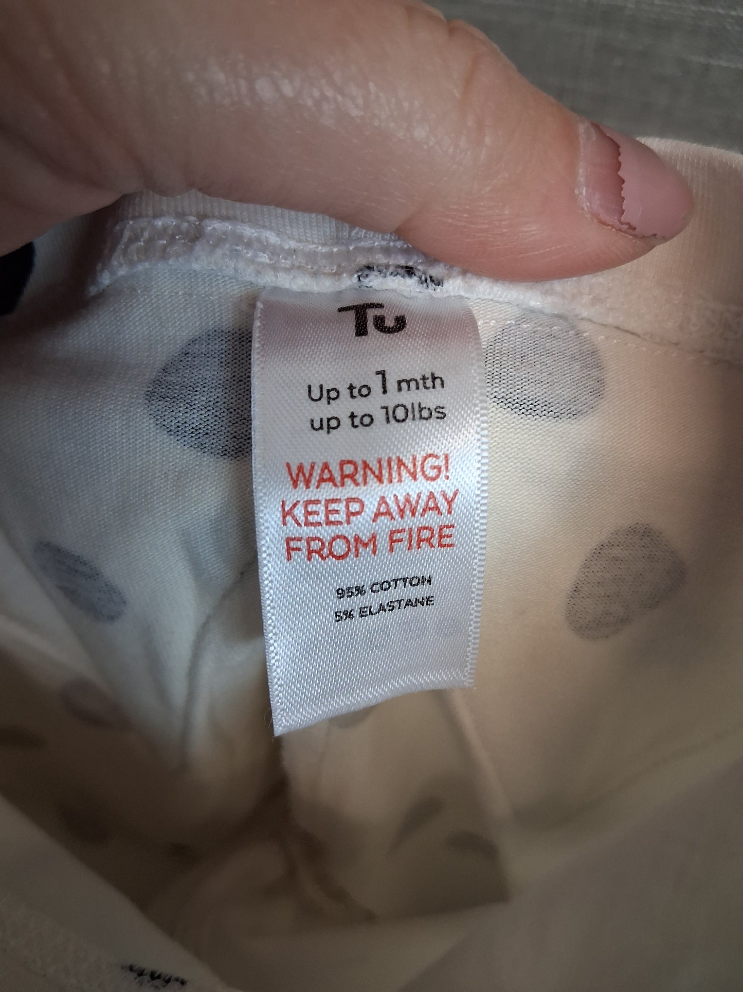 TU Girls White Black Spotty Bow Back Leggings Age Tiny Baby