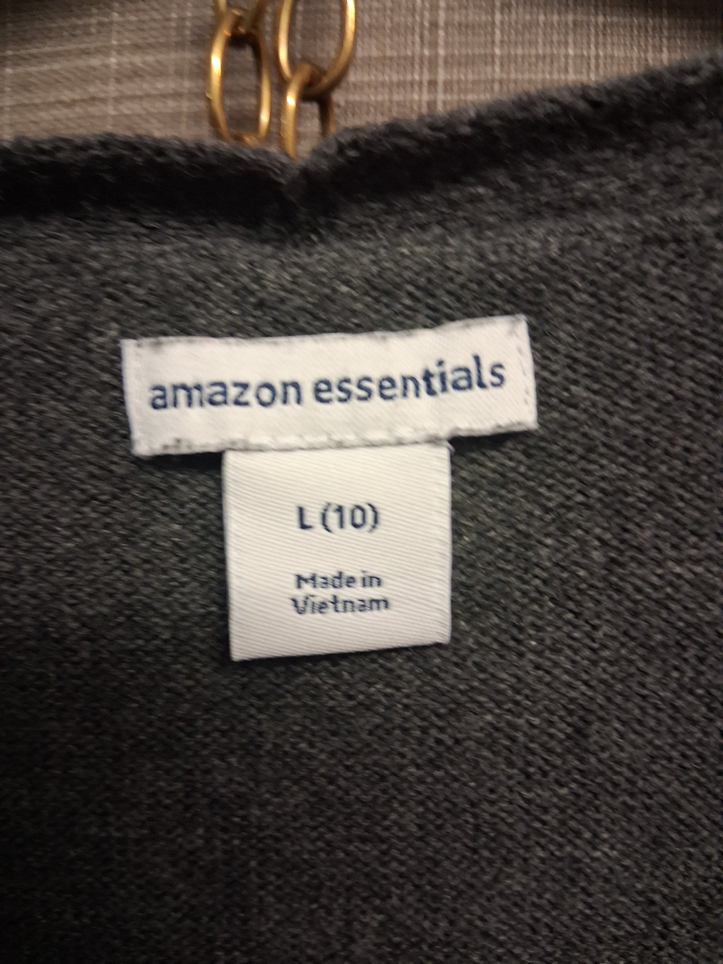 Amazon Essentials Girls Grey V Neck Cardigan Age 9 Years