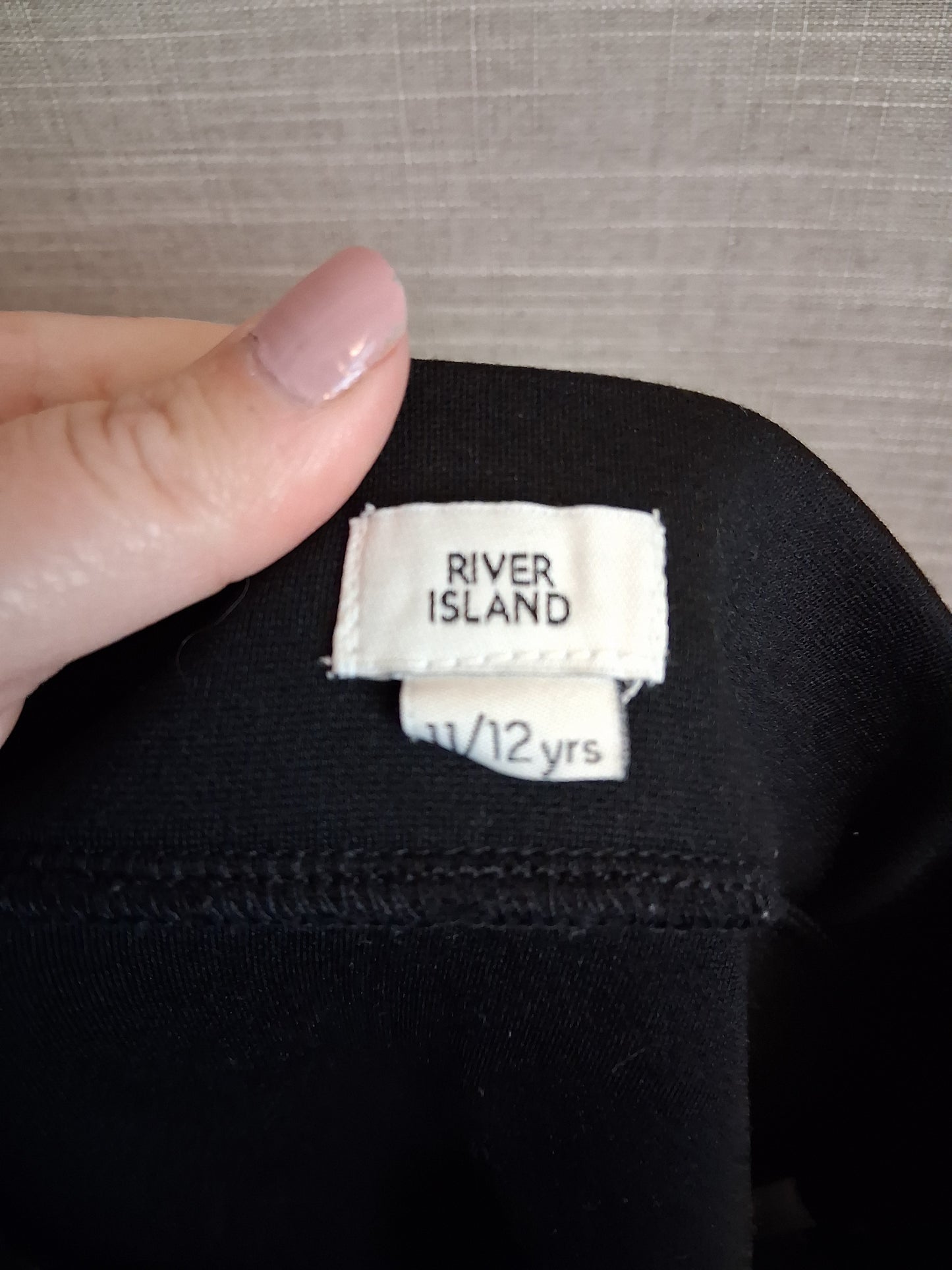 River Island Black Mini Skirt Age 11-12 Years