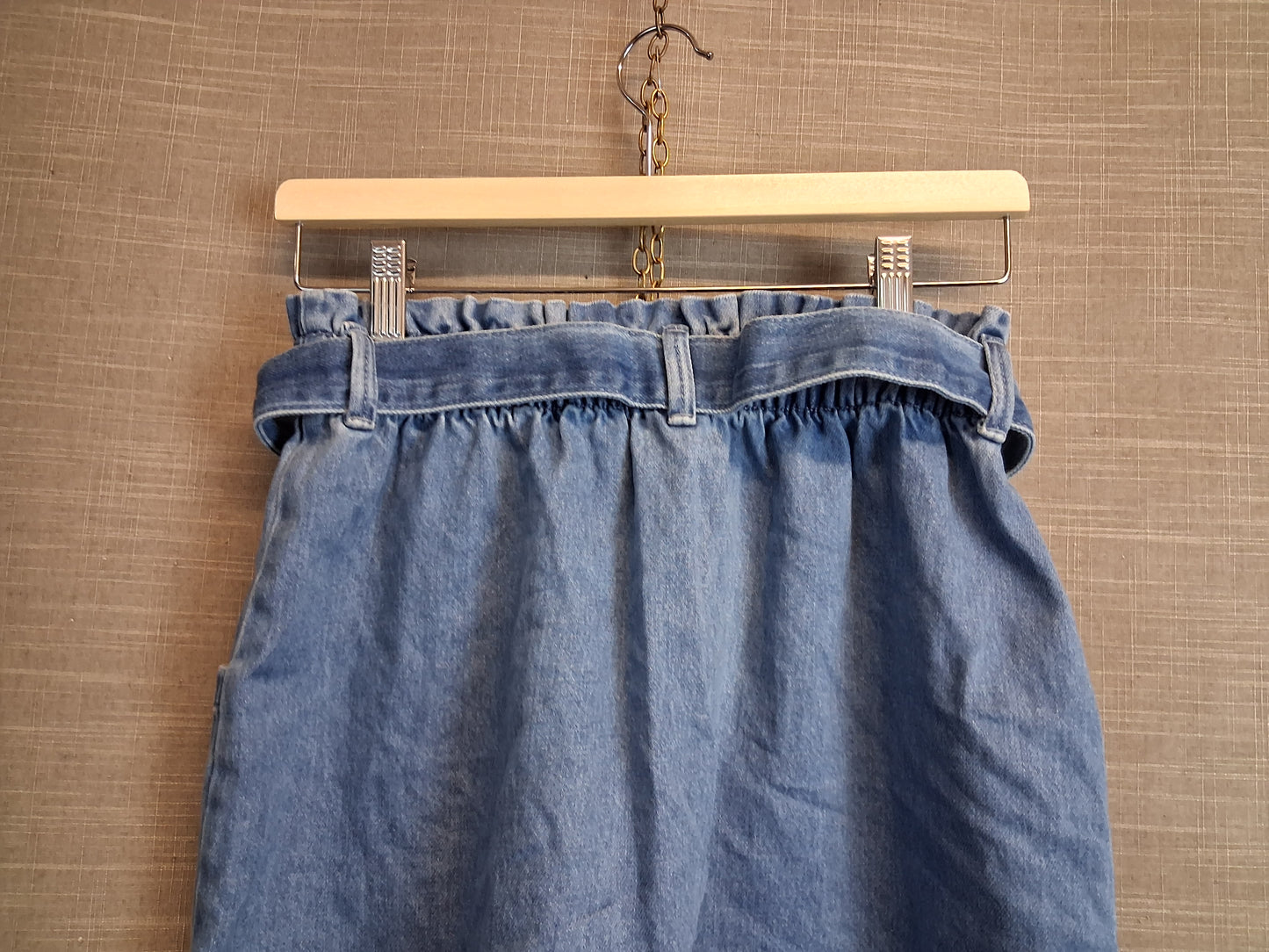 Next Paperbag Denim Skirt Light Blue Age 12 Years