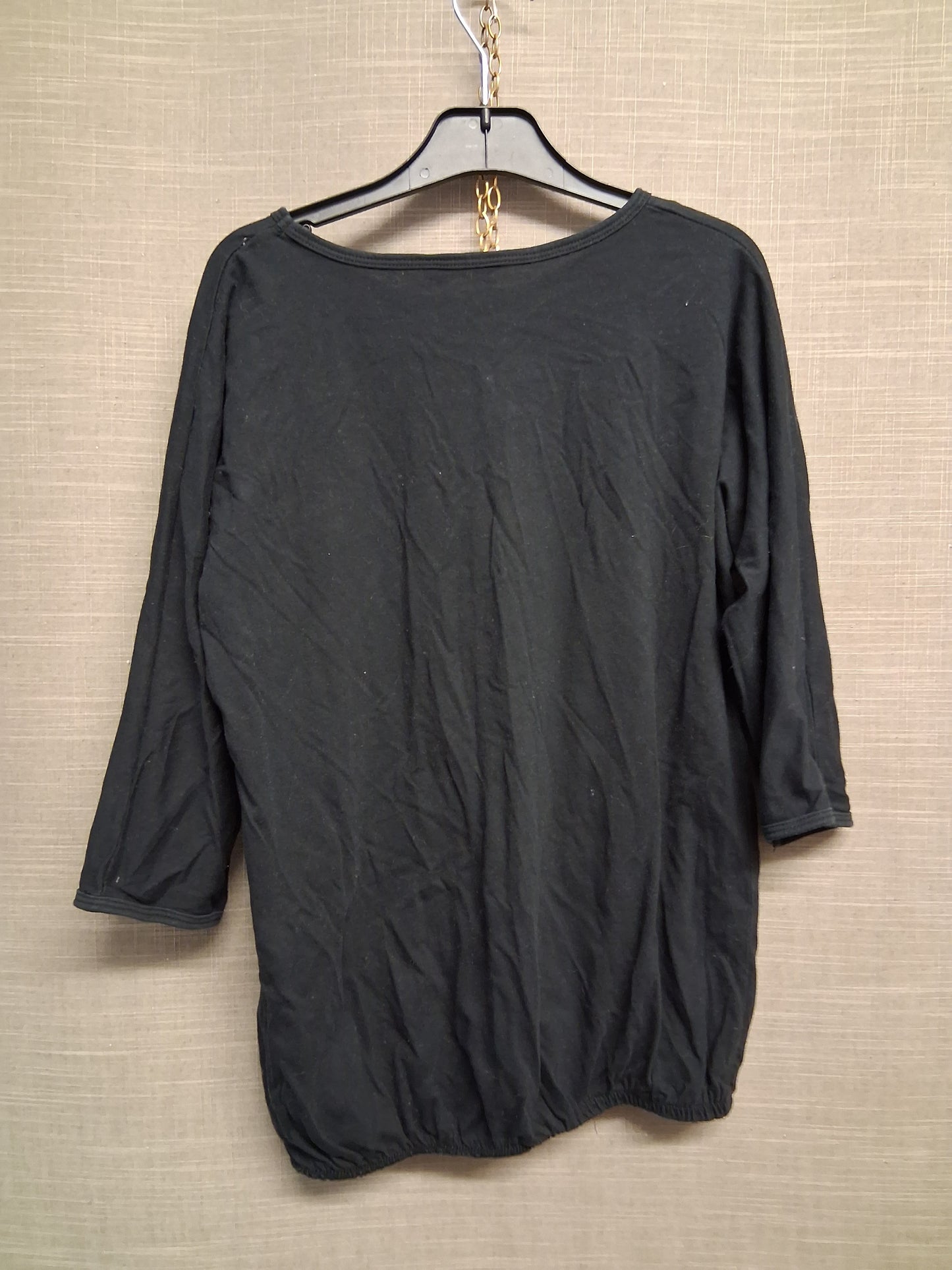 George Girls "Pudsey" Children in  Need 3/4 Sleeve Black T-Shirt Elastic Waist Age 12-13 Years
