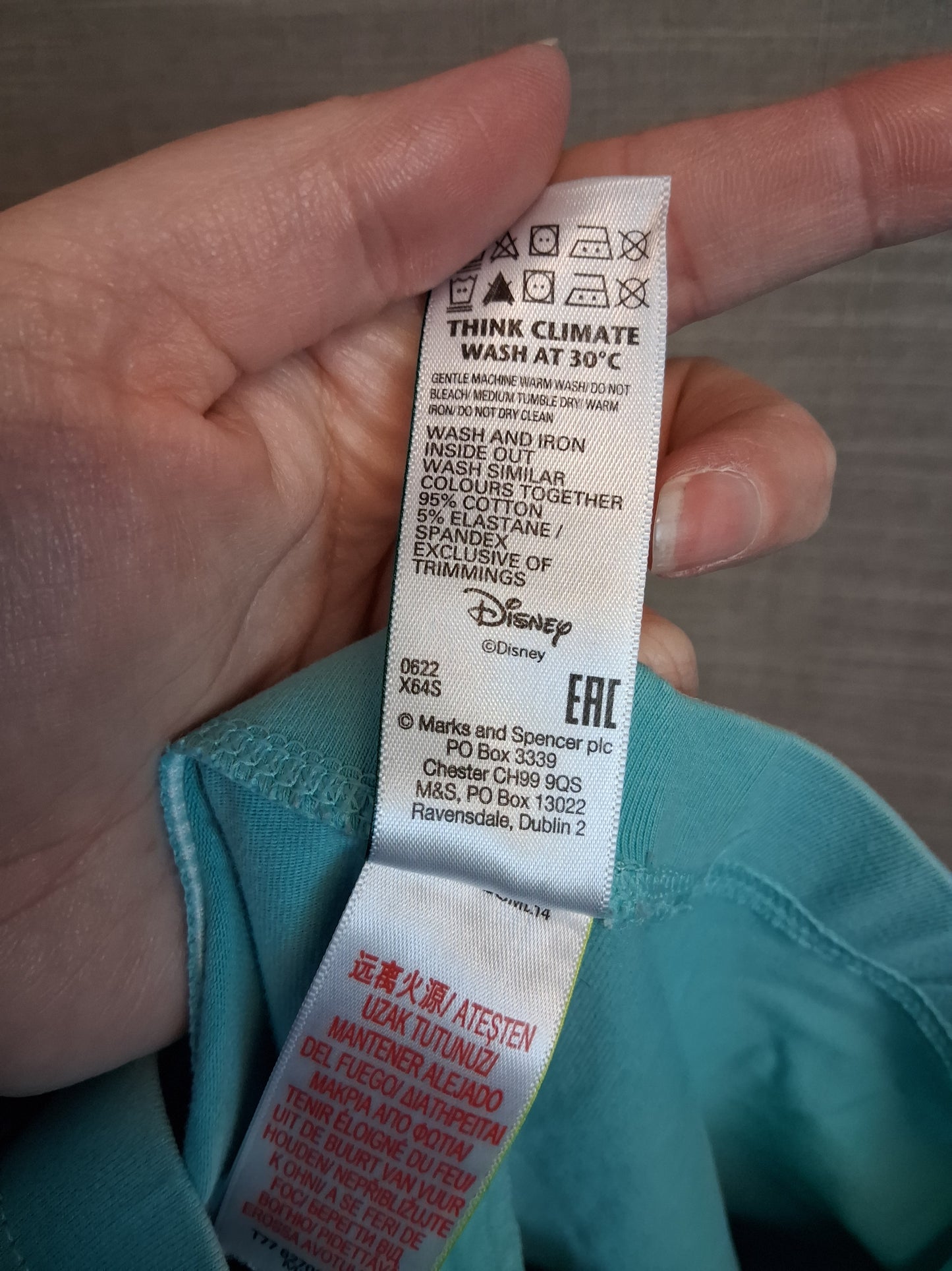 Marks & Spencer Girls Ariel Leggings Blue Age 5-6 Years
