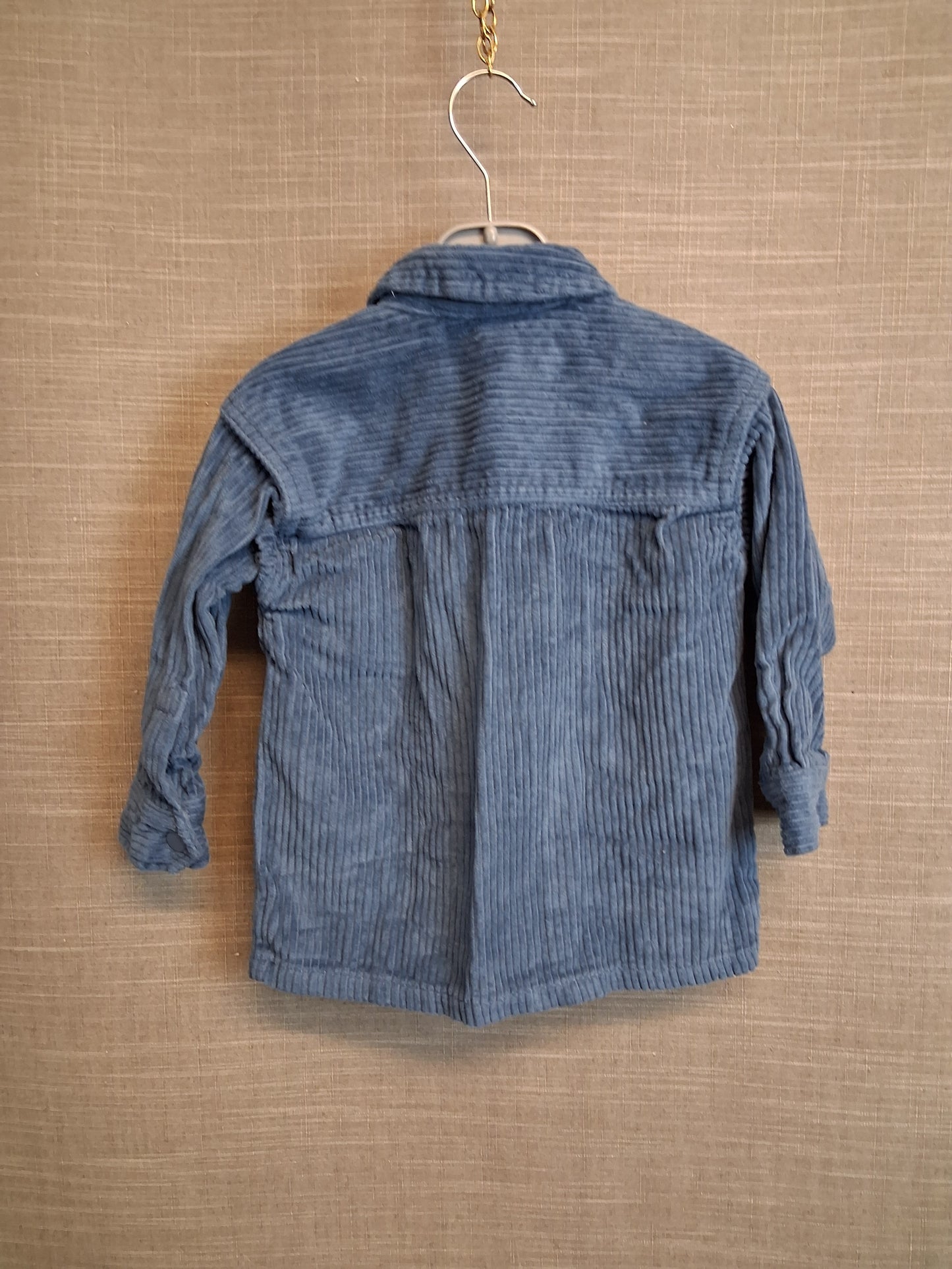Nutmeg Corduroy Shacket Blue Age 18-24 Months 100% Cotton