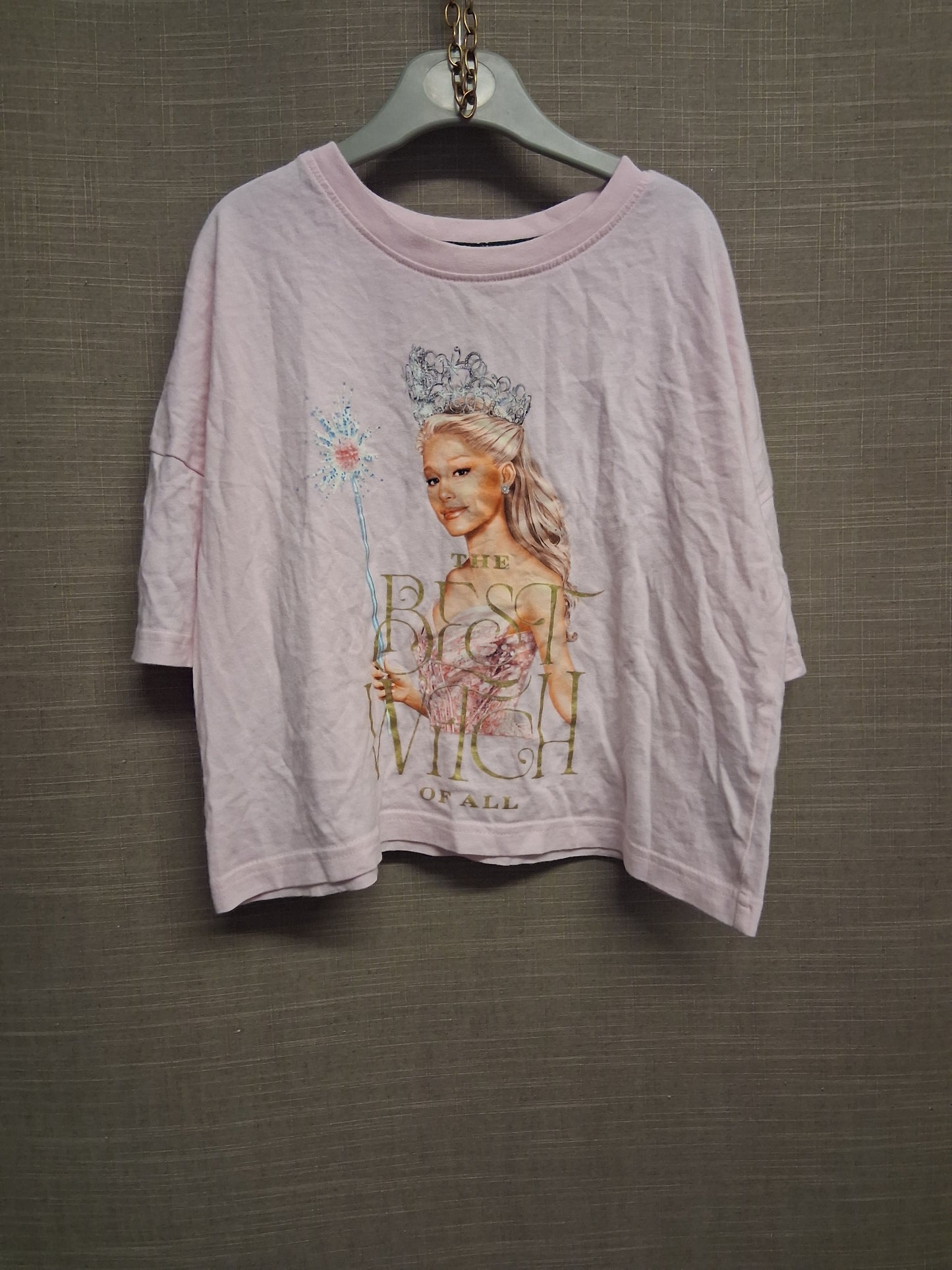 George Wicked Glinda Pink Crop T-Shirt Age 8-9 Years