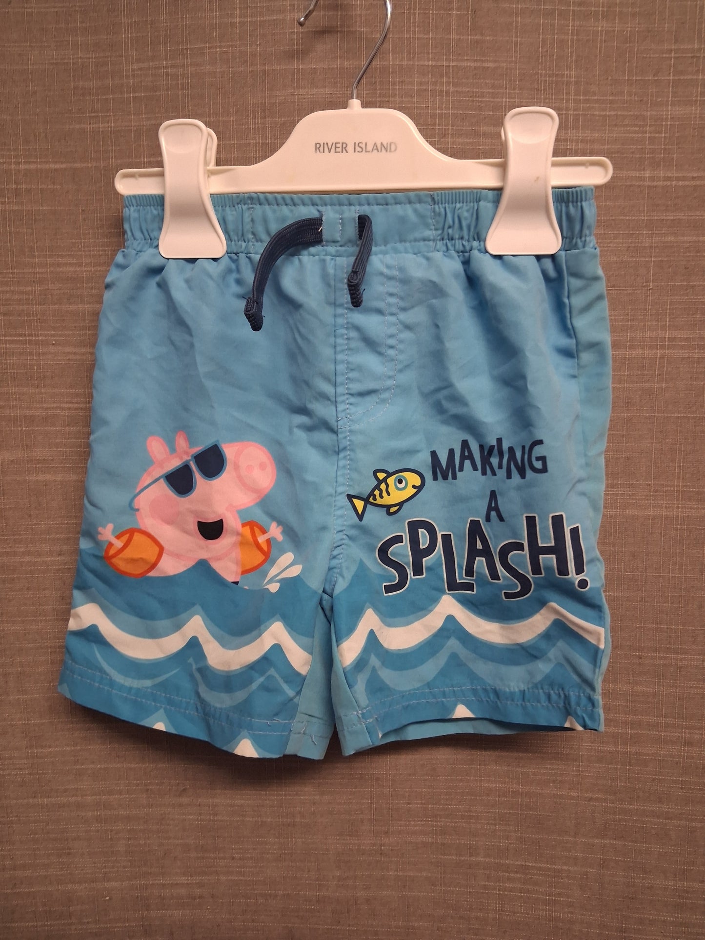 Primark Peppa Pig George Dinosaur Swim Shorts Age 2-3 Years