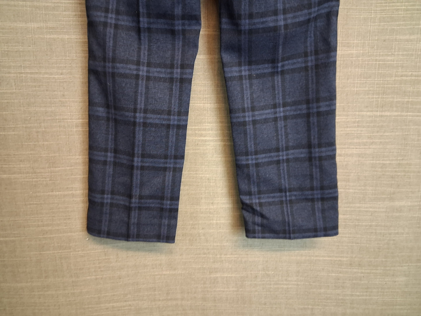 Next Boys Blue Check Smart Trousers Age 5 Years