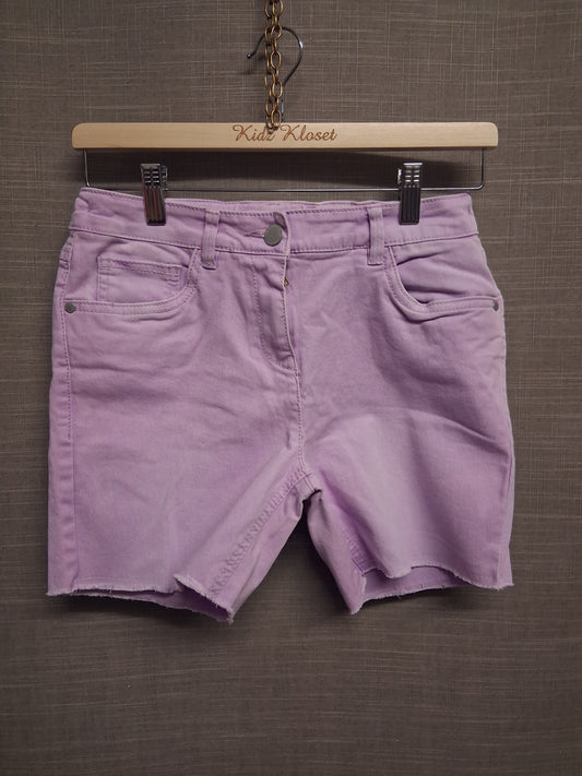 Next Girls Pink Denim Shorts Age 15 Years Adjustable Waist New