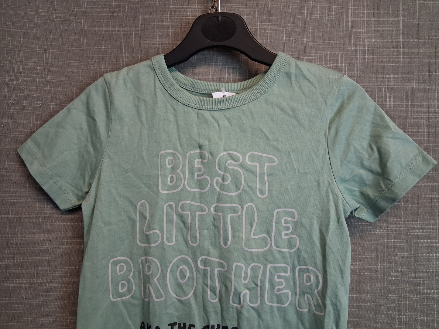 George Boys Green "Best Little Brother" T-Shirt Age 5-6 Years New