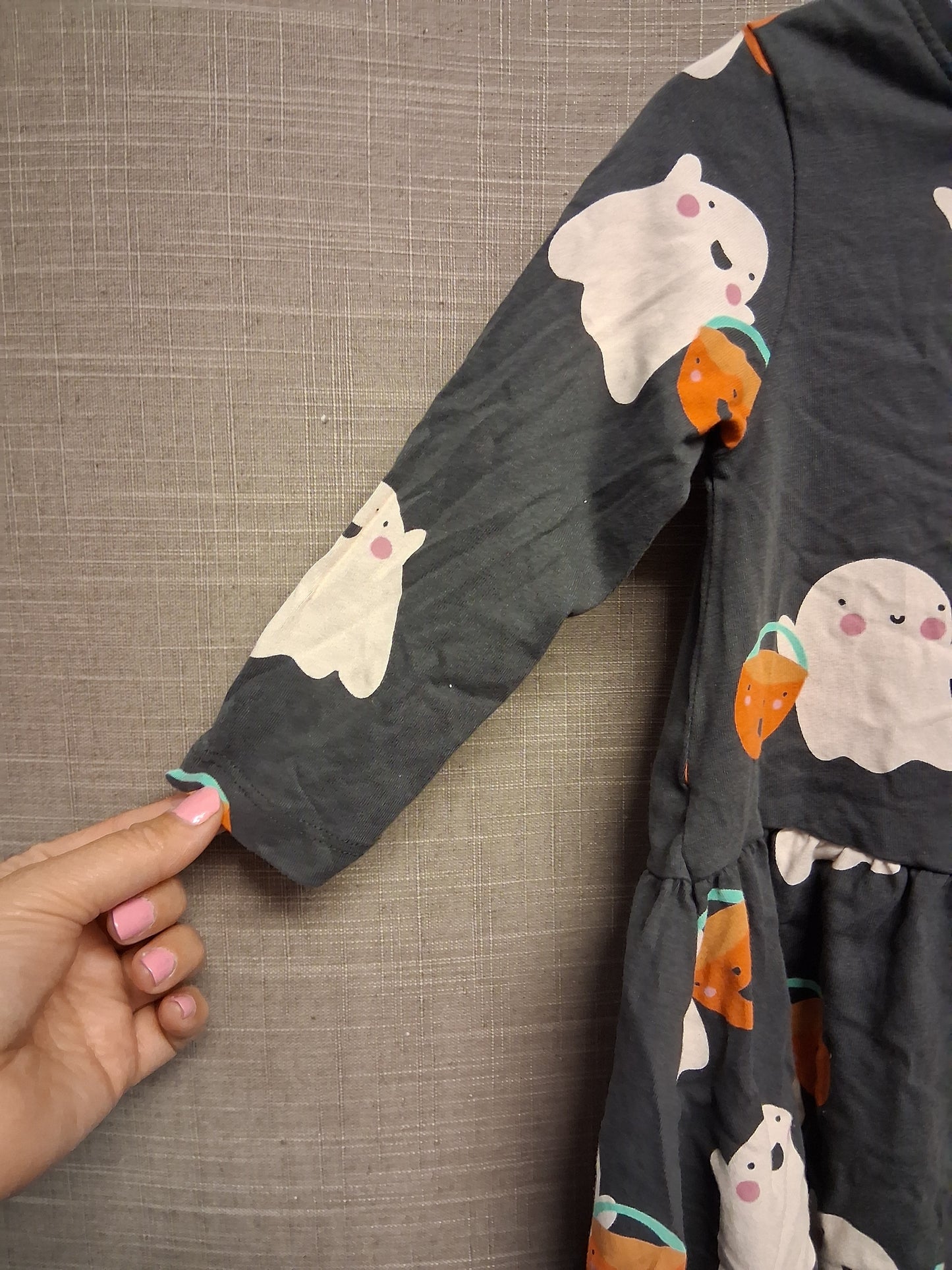 Next Girls Halloween Long Sleeve Jersey Dress Age 9-12 Months