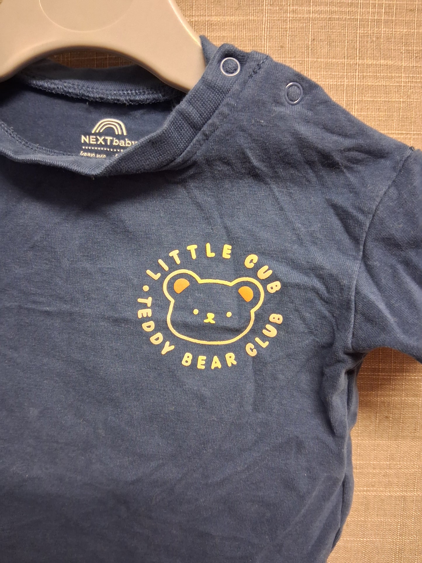 Next Boys Blue Jersey Short Sleeve T-Shirt Age 0-3 Months