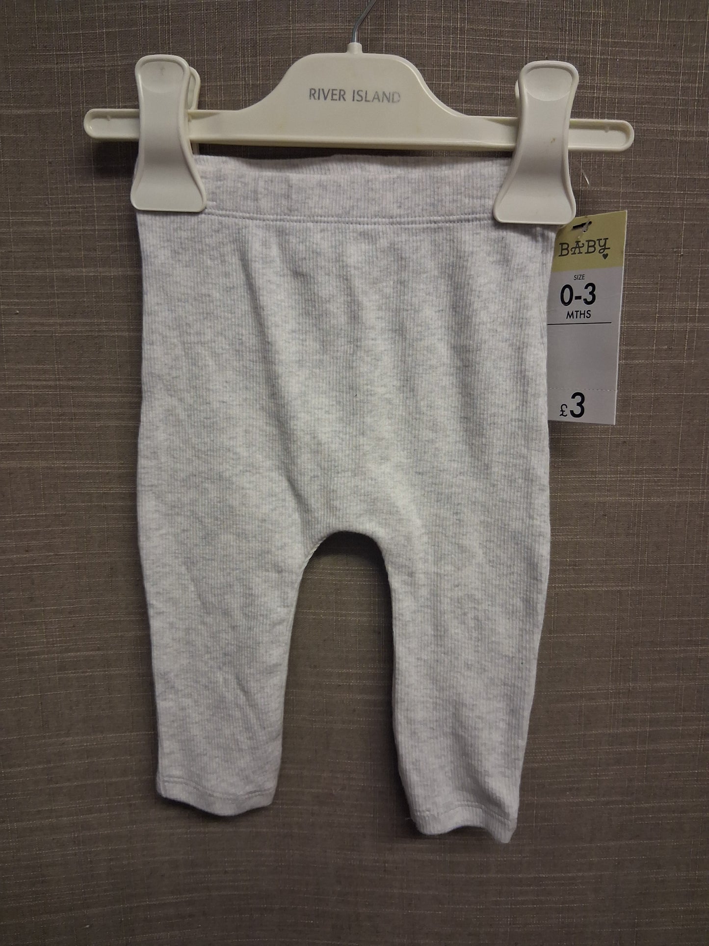 Matalan Girls Light Grey Leggings Age 0-3 Months New