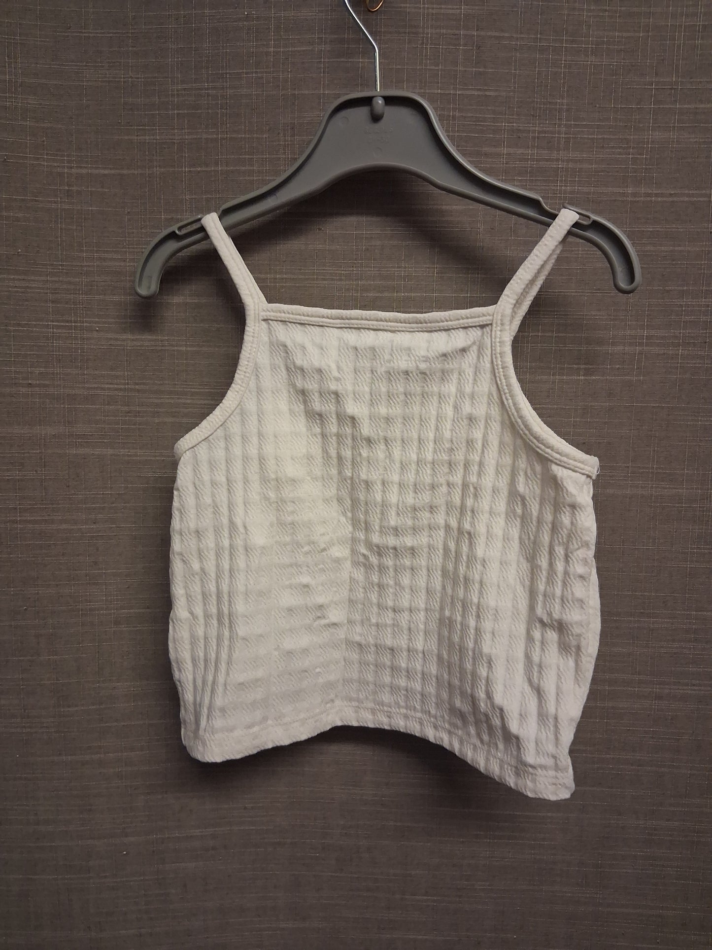 H&M Girls Cream Vest Tank Top 3D Bow Age 4-5 Years